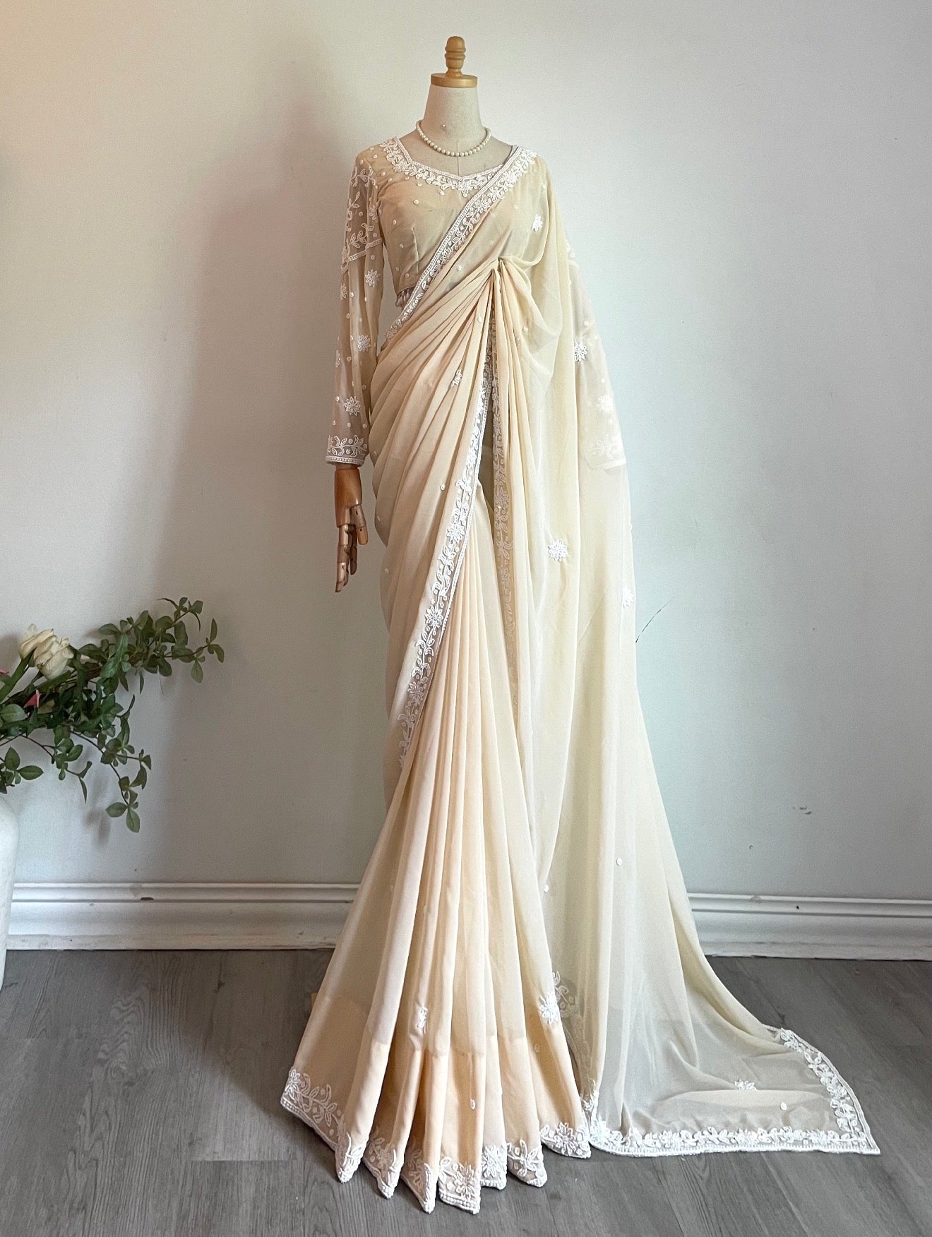 Heavy-work Saree set