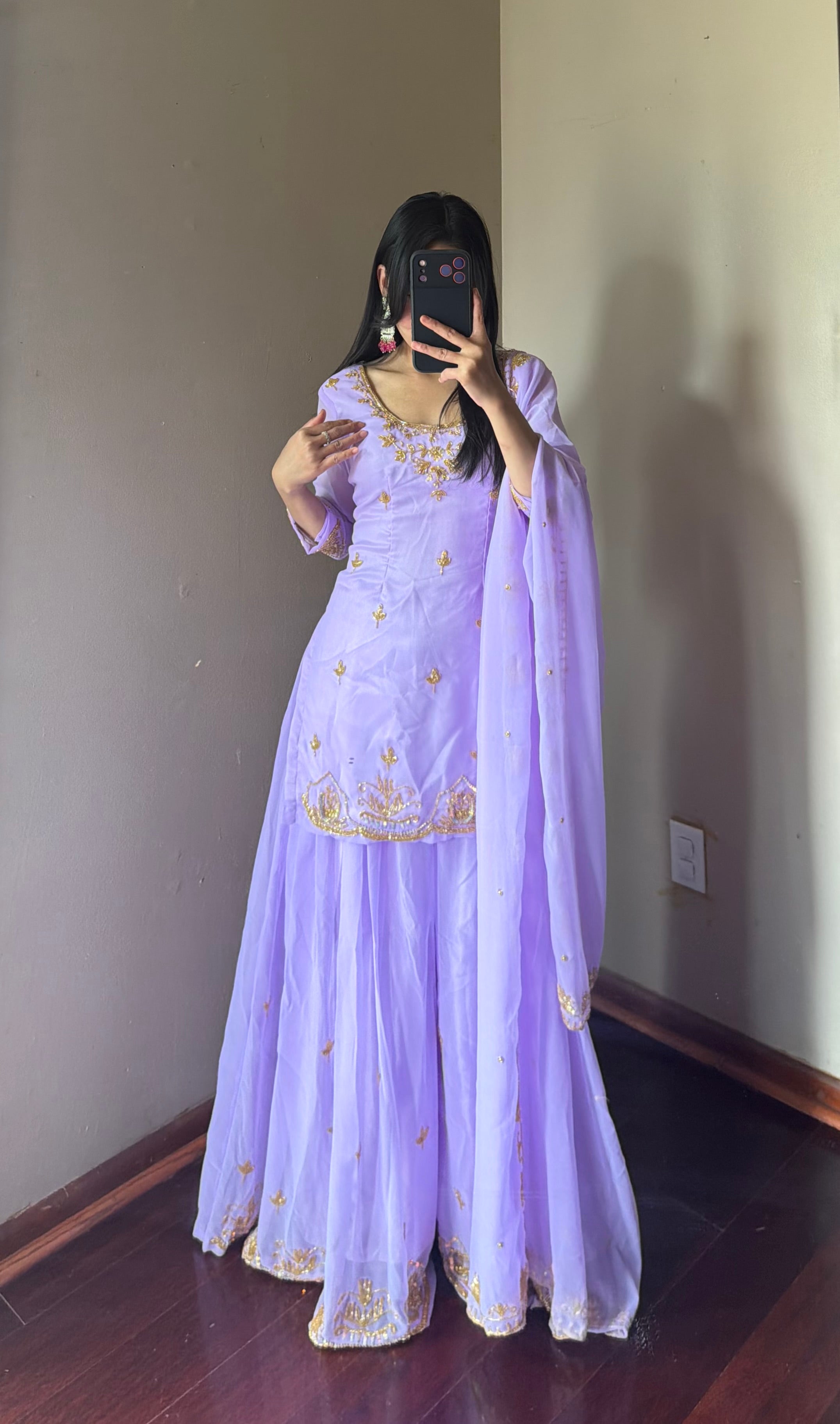 Heavy Handwork Kurta Suit