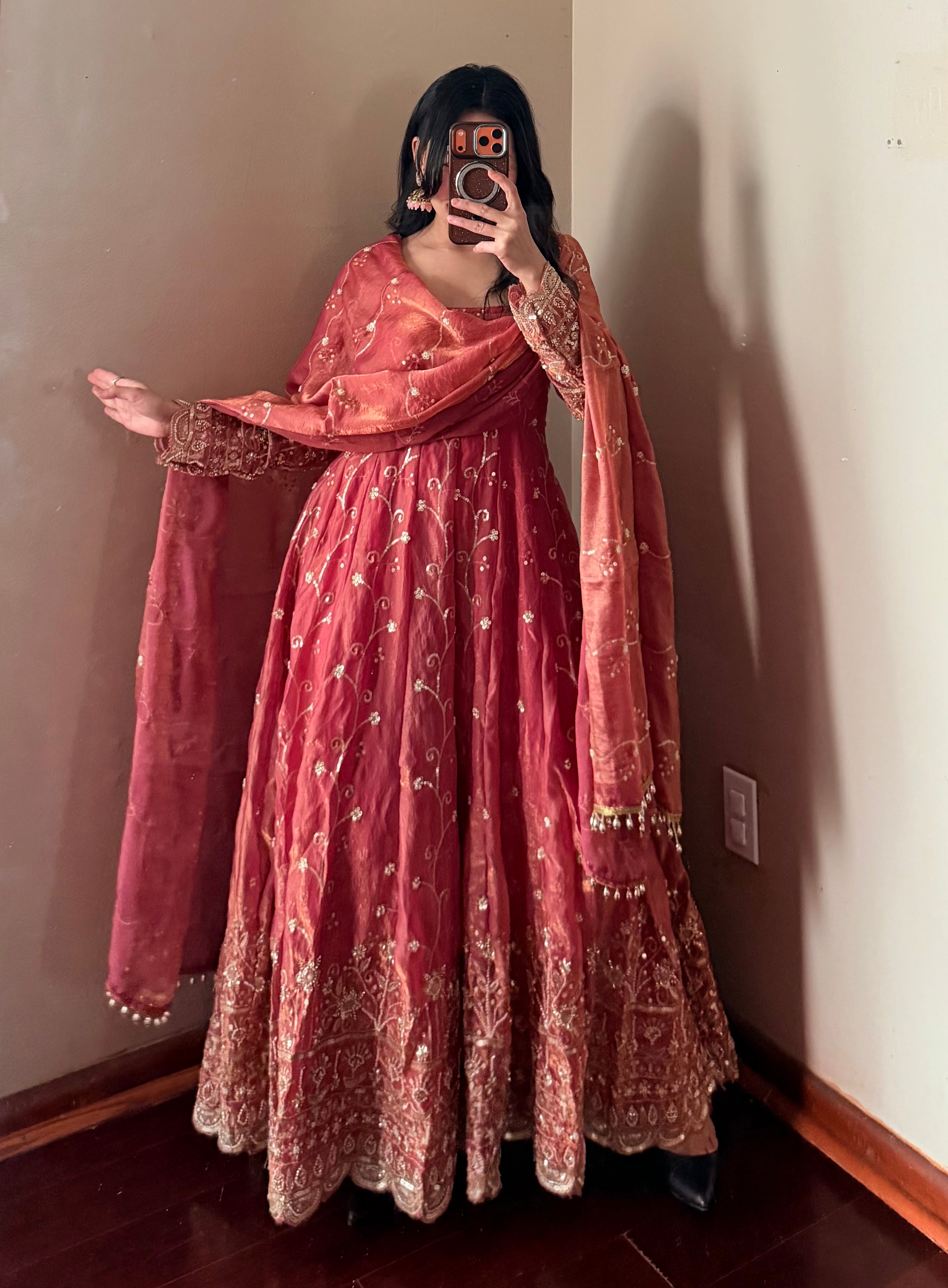 Heavy-work Anarkali Set