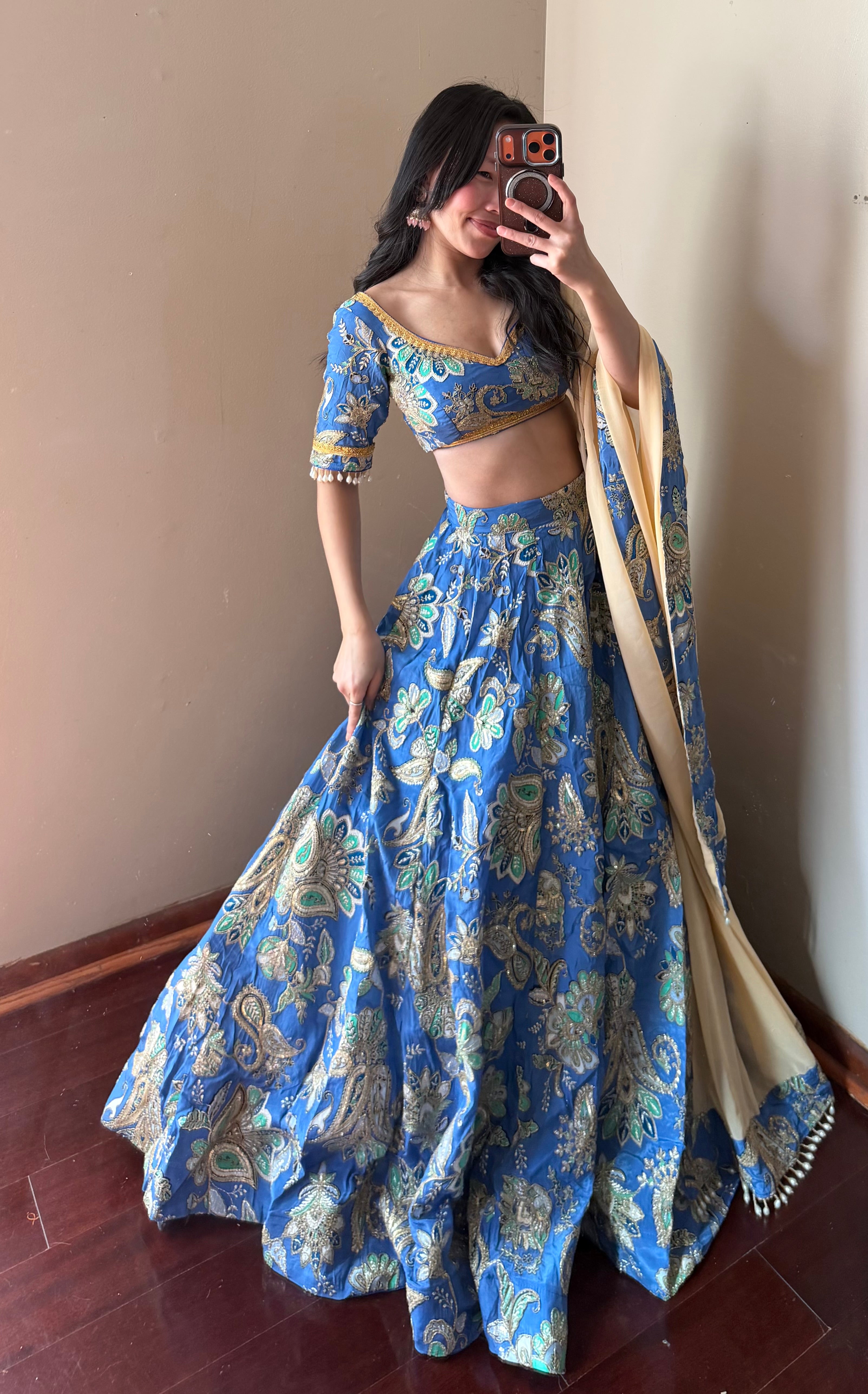 Blue Lehenga Set