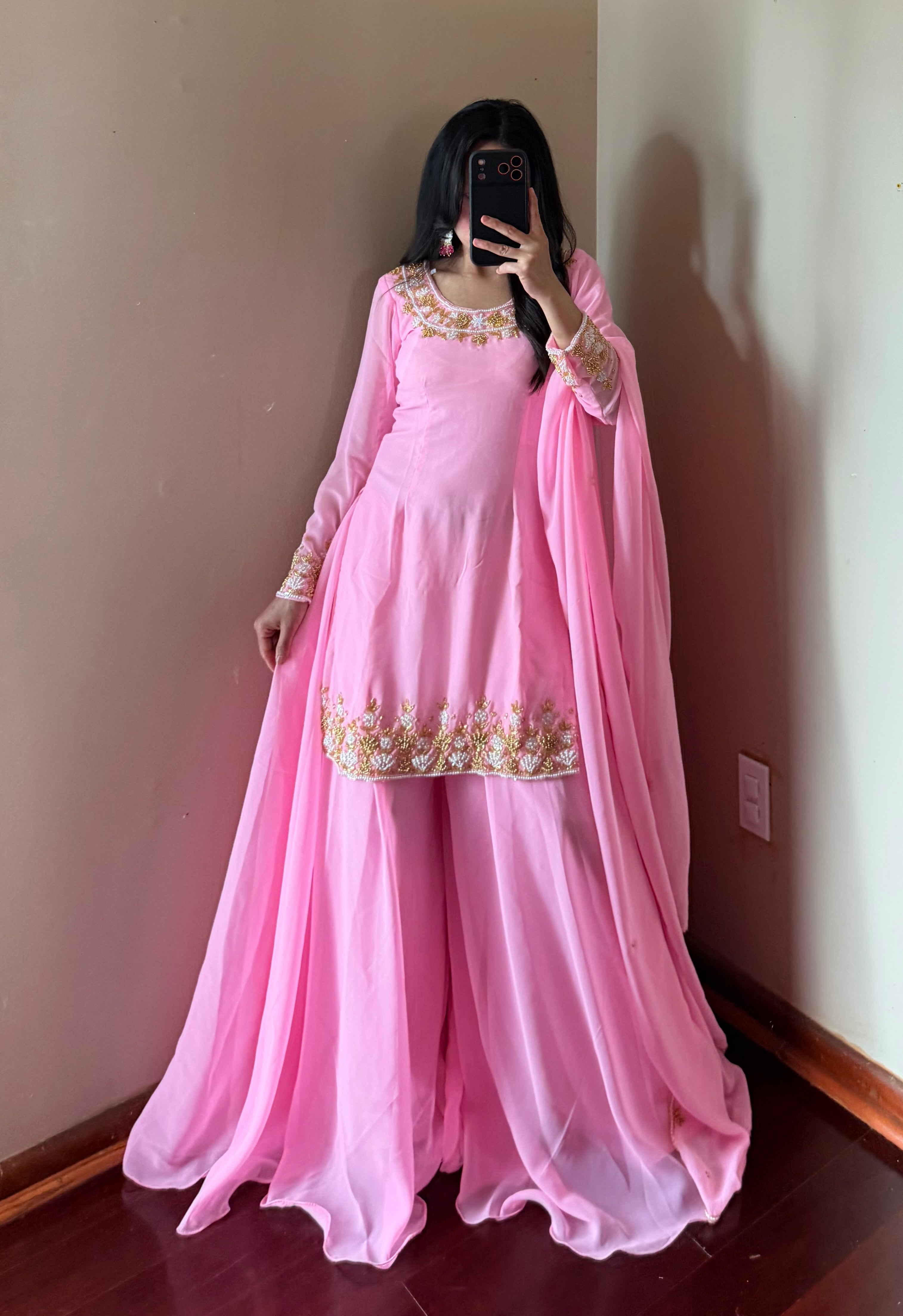 Handwork Sarara kurta Set