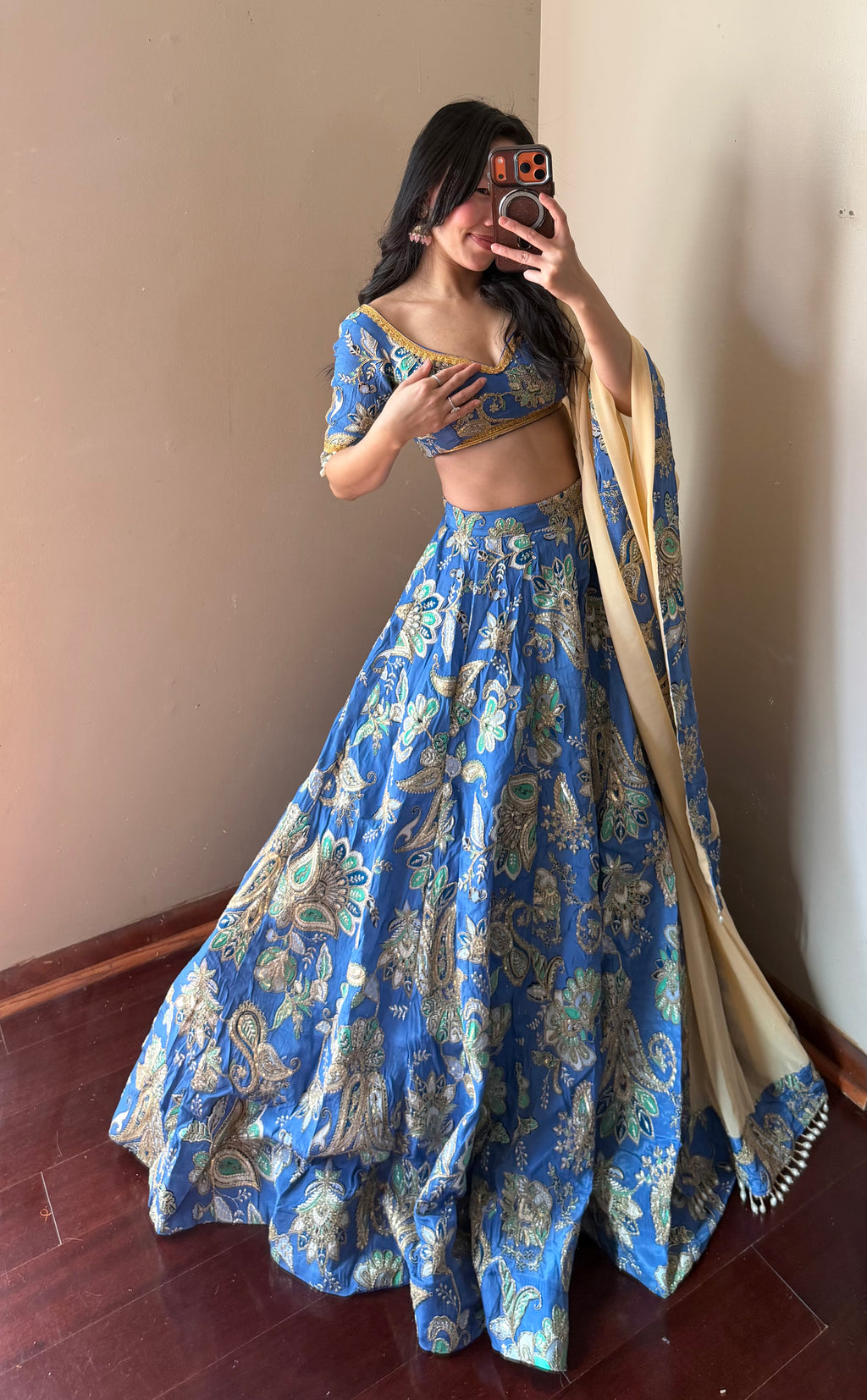 Blue Lehenga Set