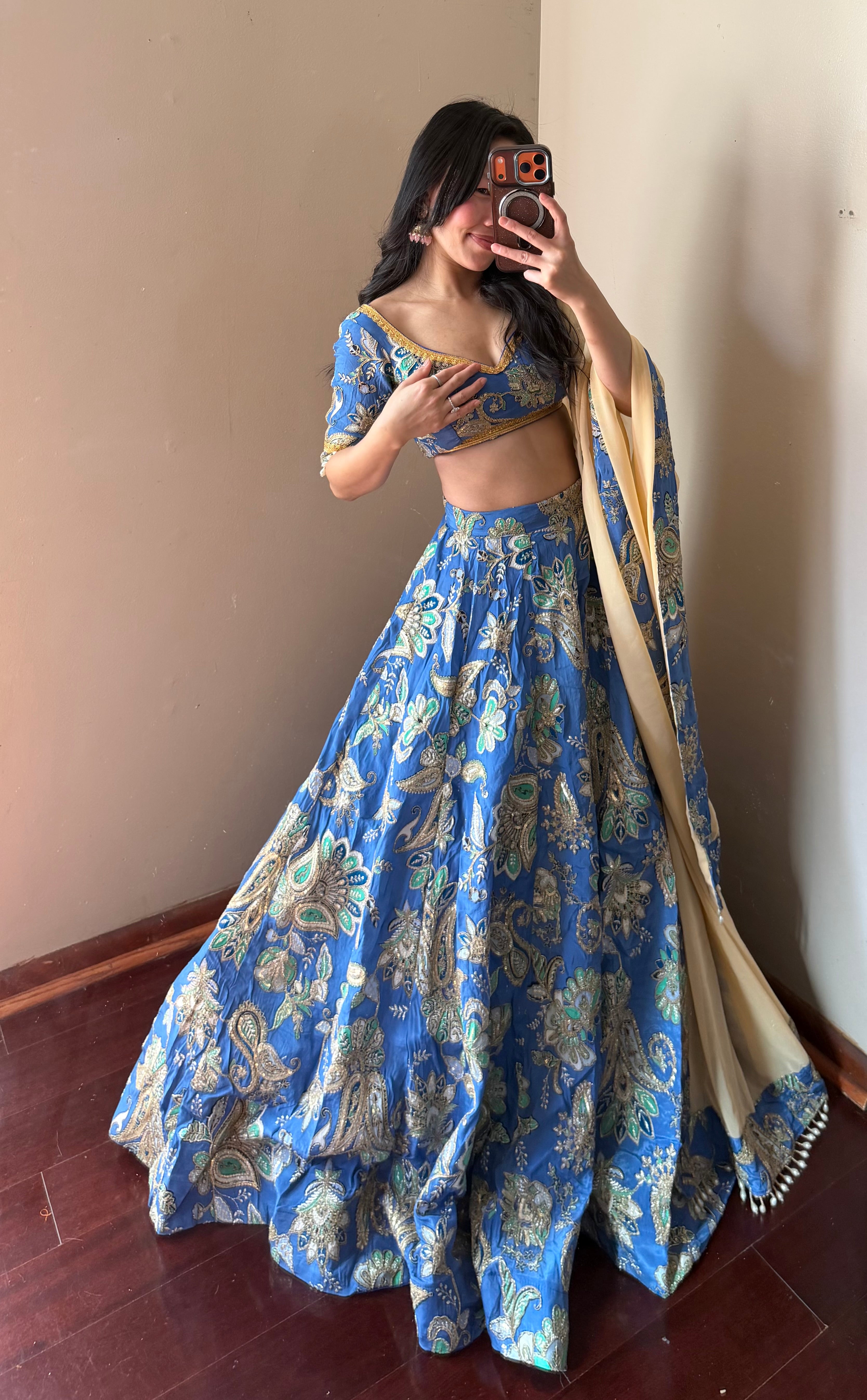 Blue Lehenga Set