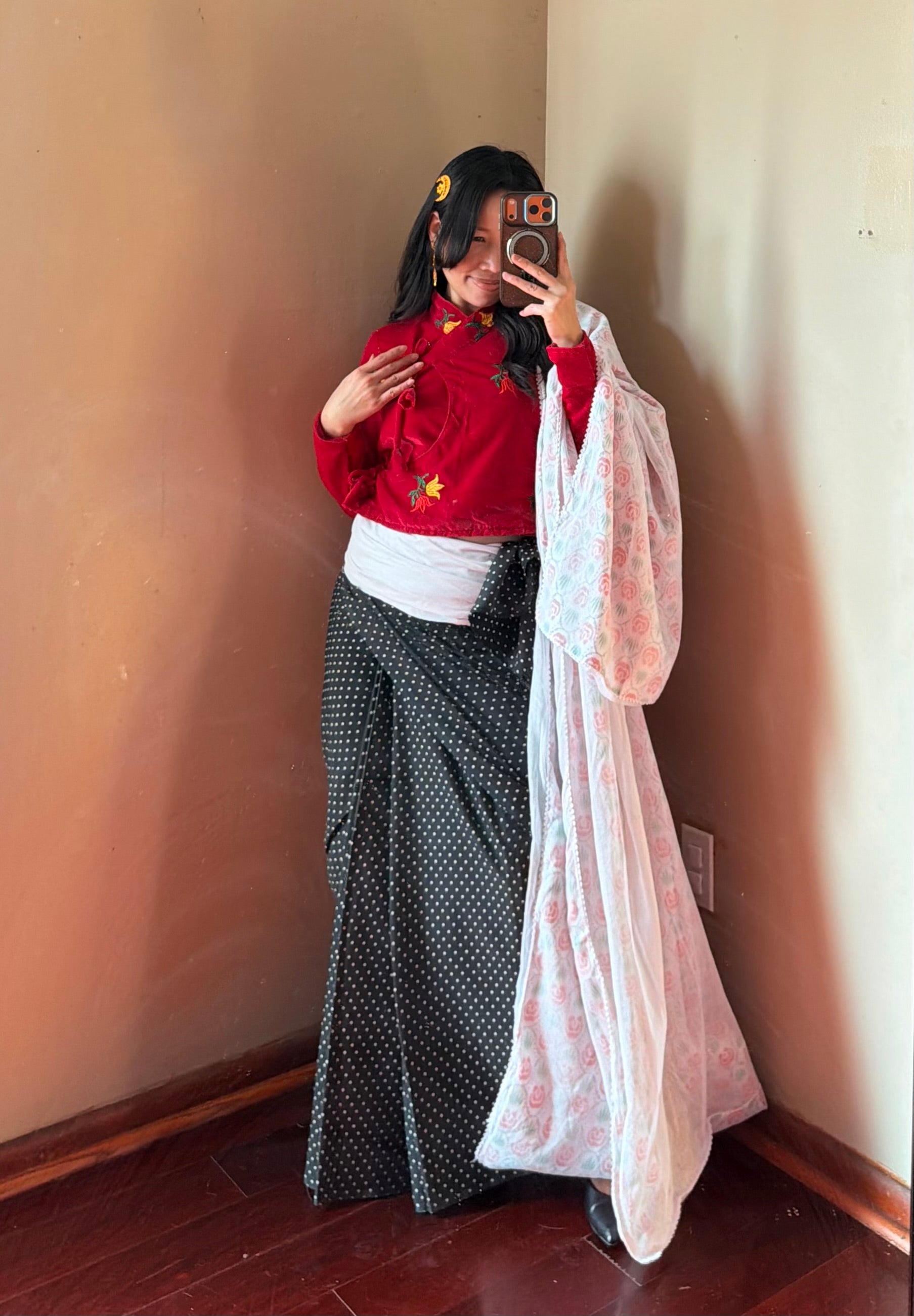 Traditional Fariya Saree set