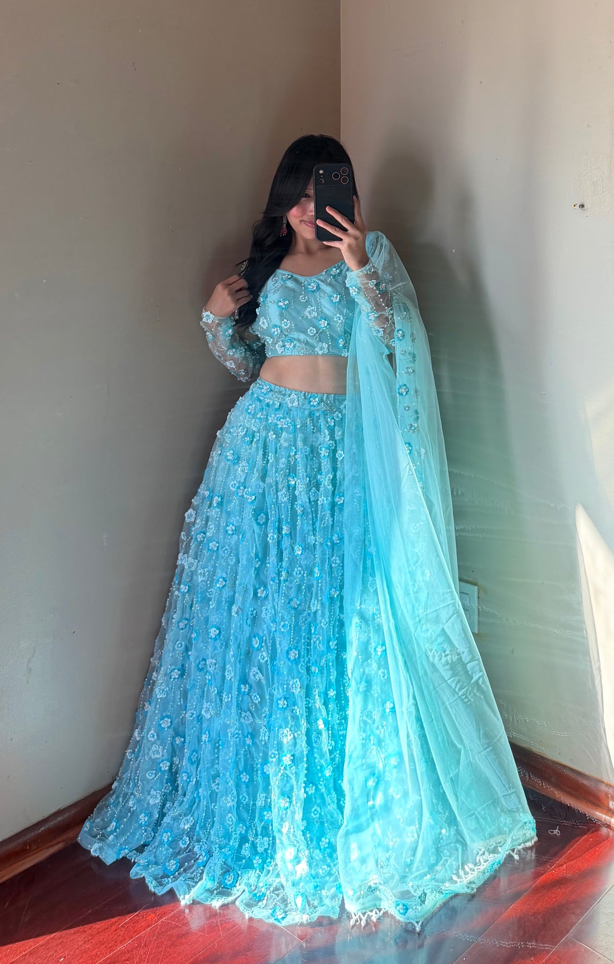 Heavy embroidered Lehenga set