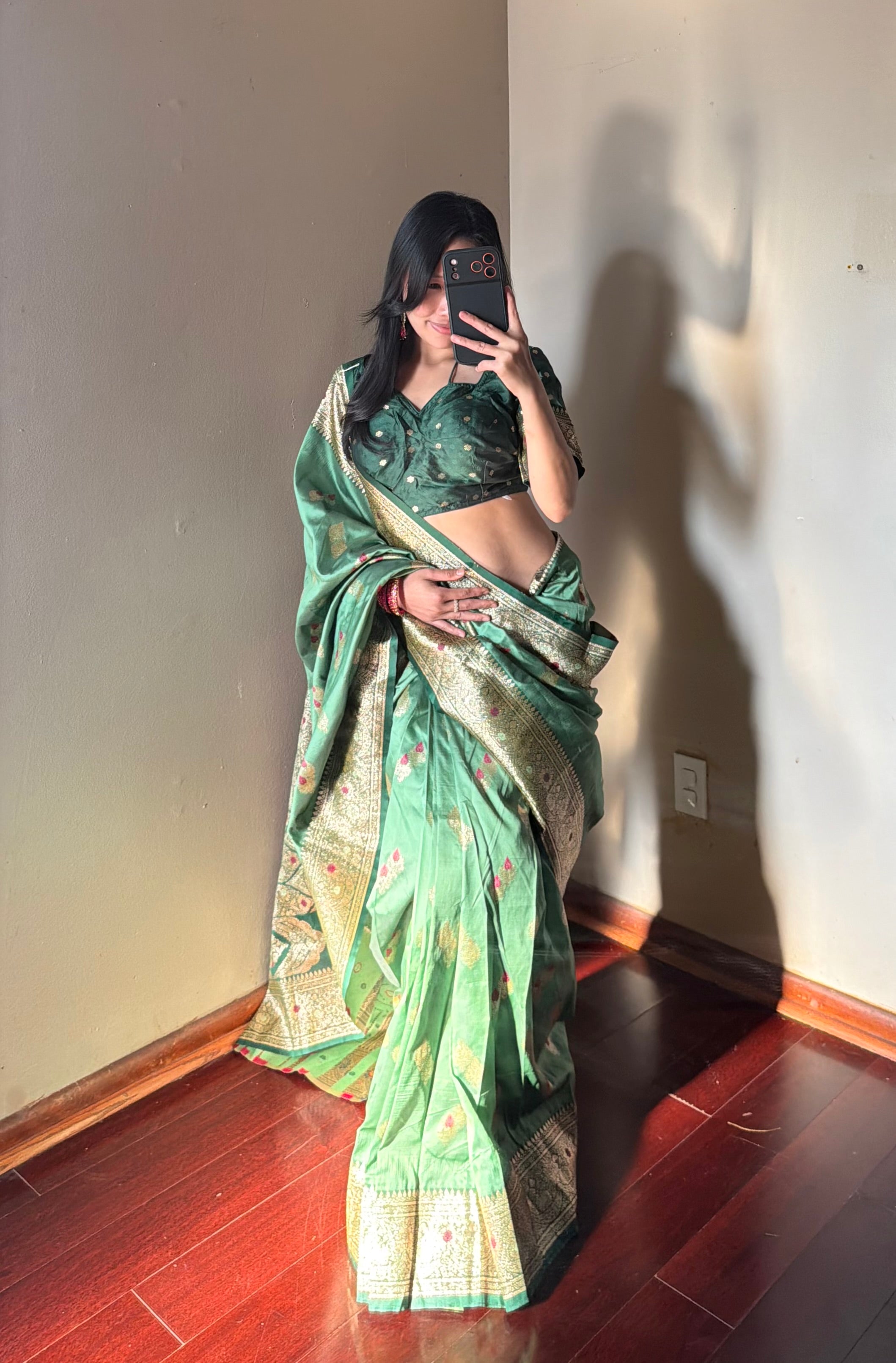 Banarsi silk Saree set