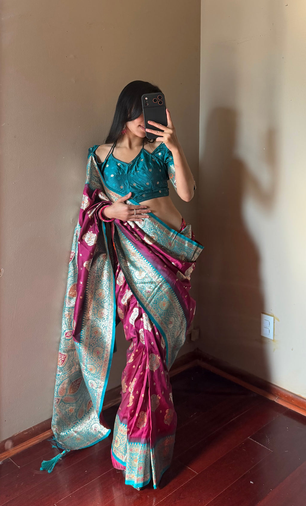 Banarshi silk Saree set