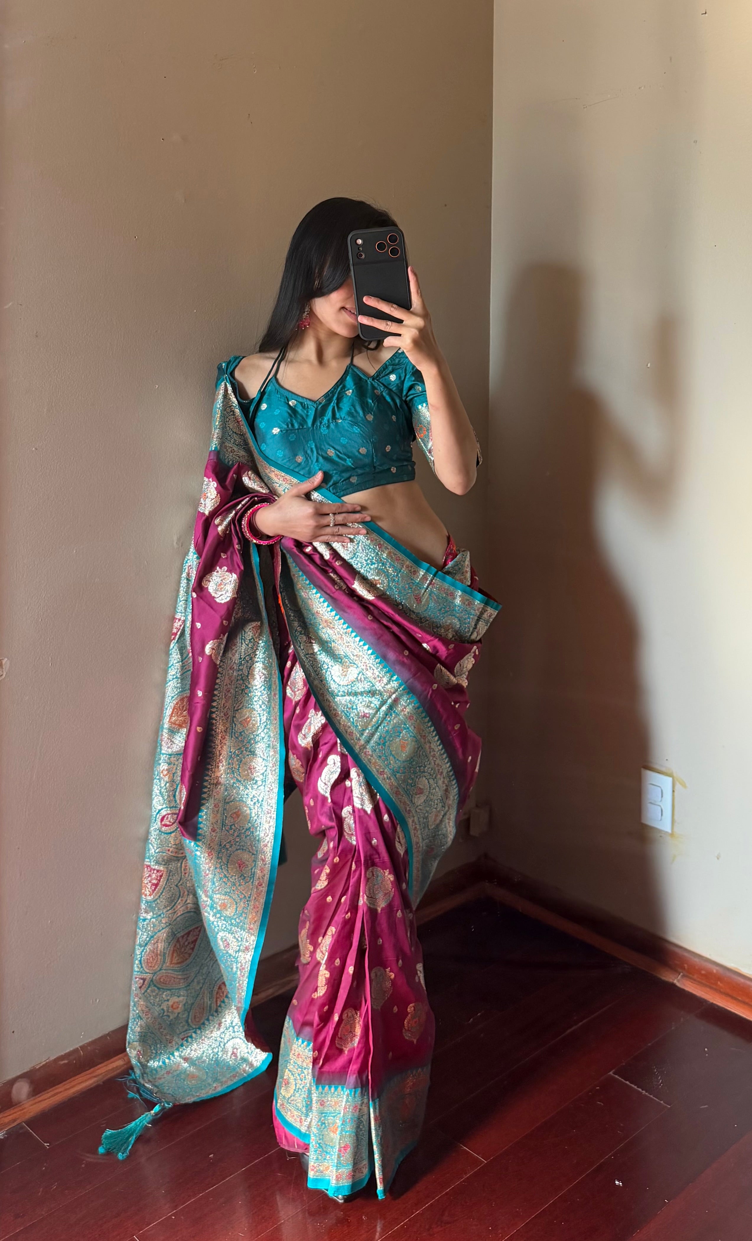 Banarshi silk Saree set