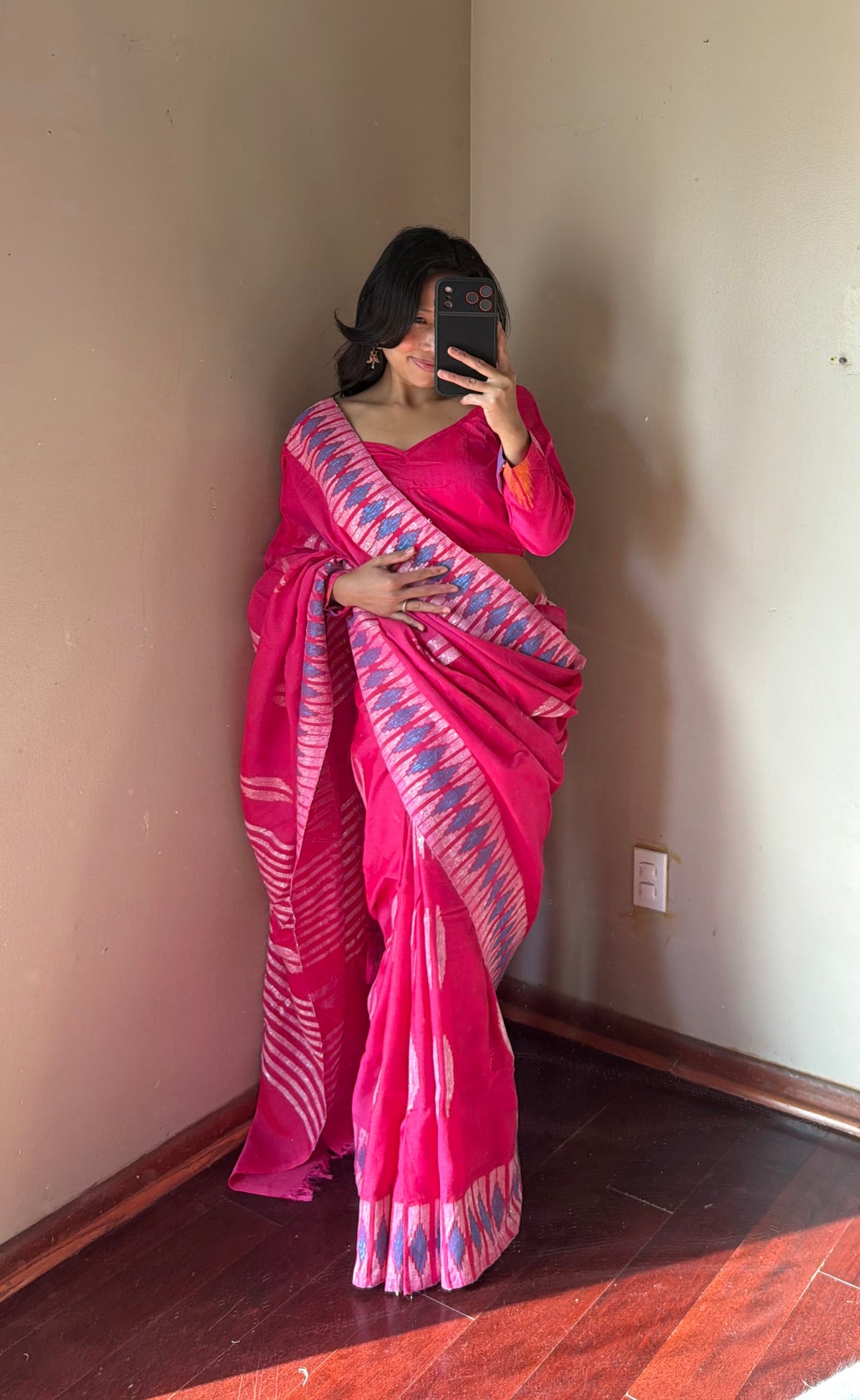 Pure Dhaka Saree Set