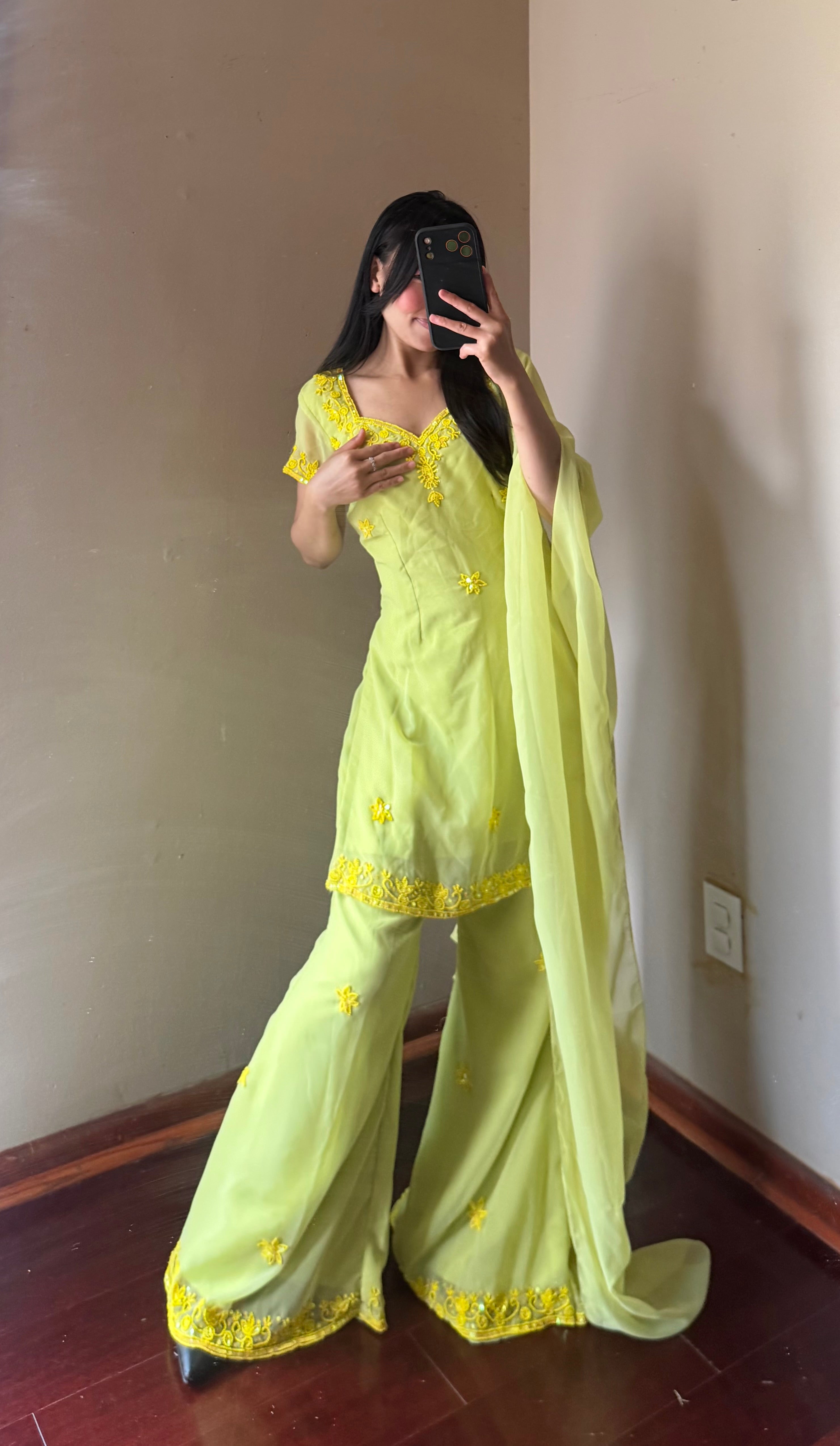 90s Handwork Kurta Set