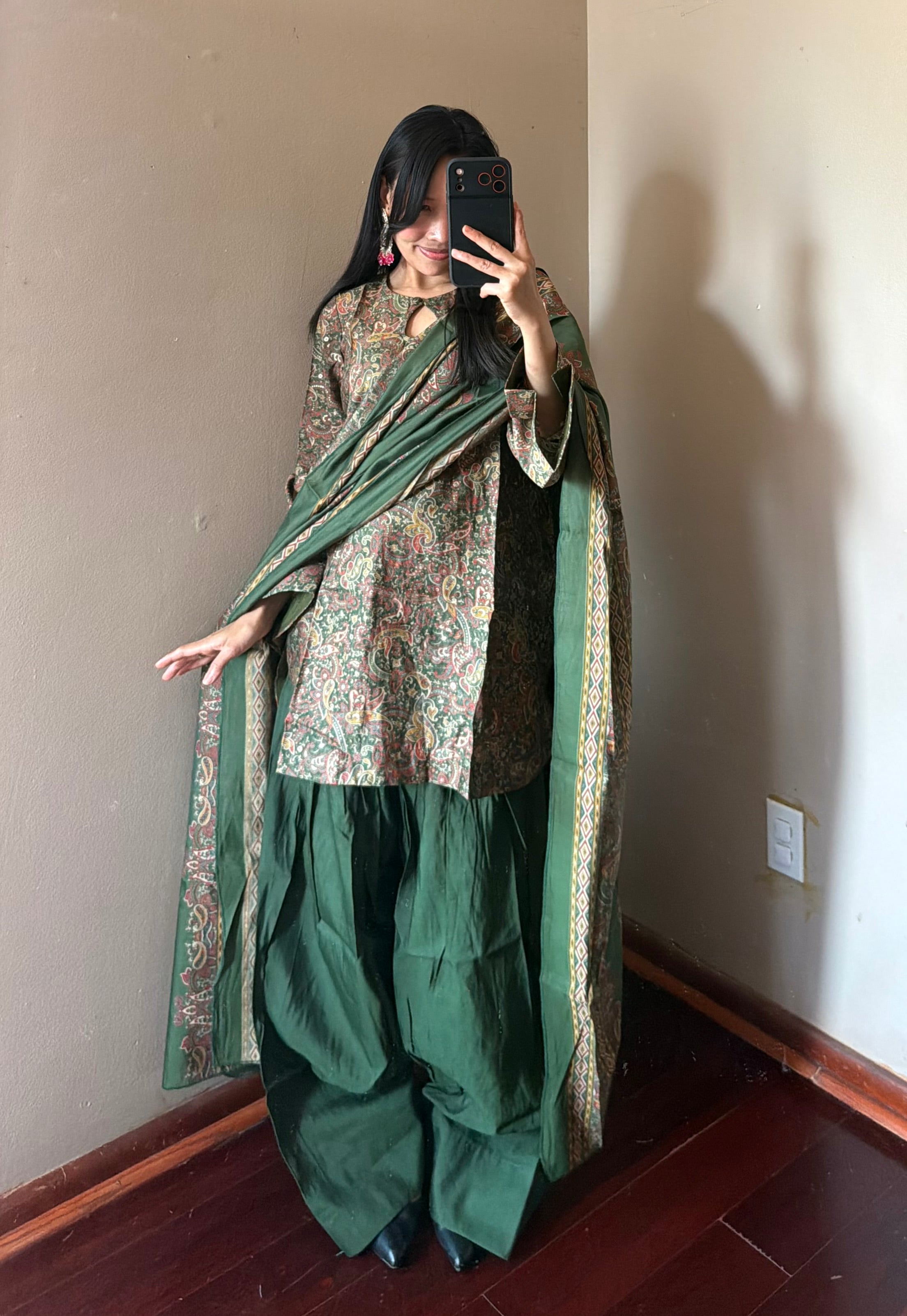 MUSLIN FARSHI SALWAR SET