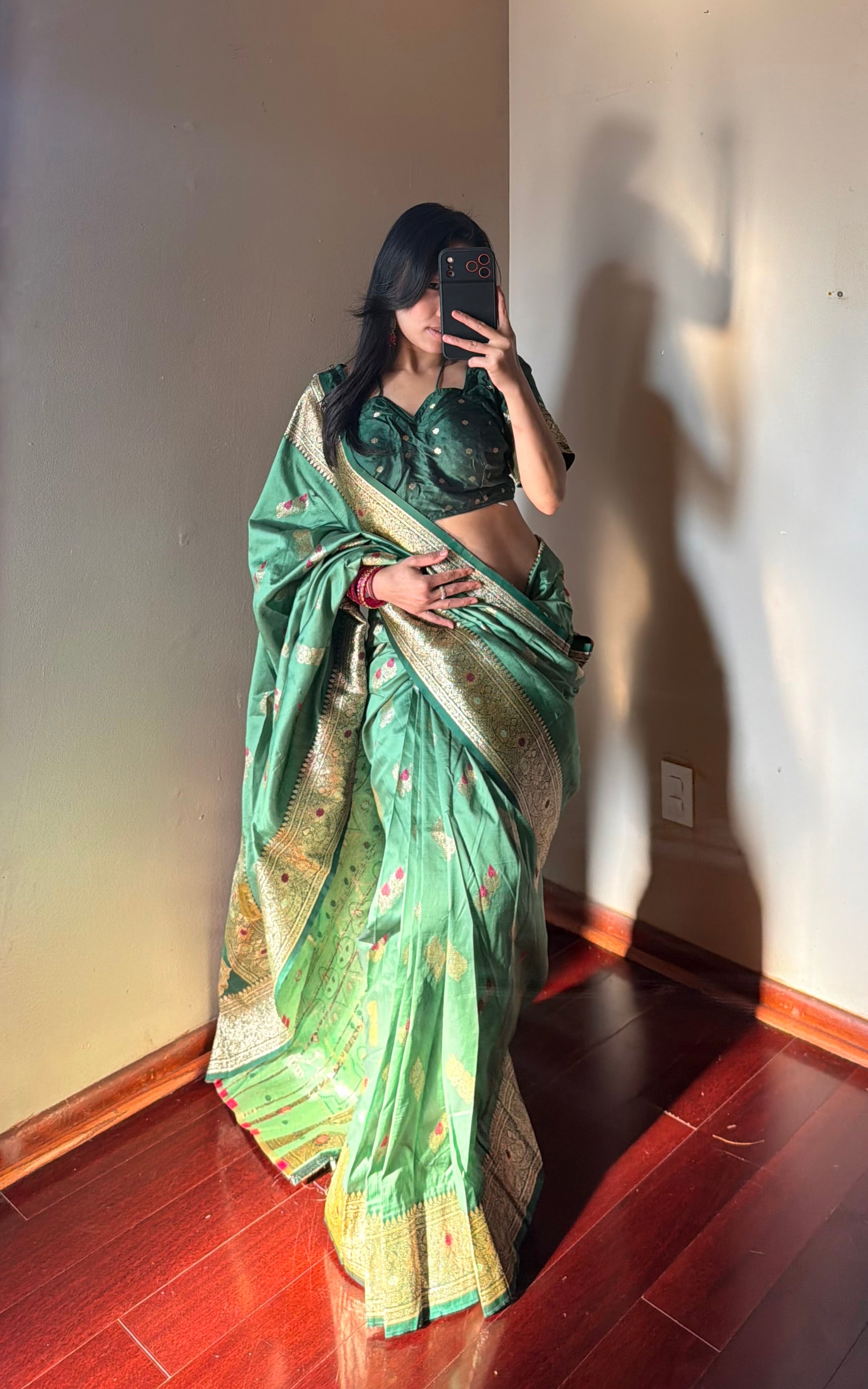 Banarsi silk Saree set