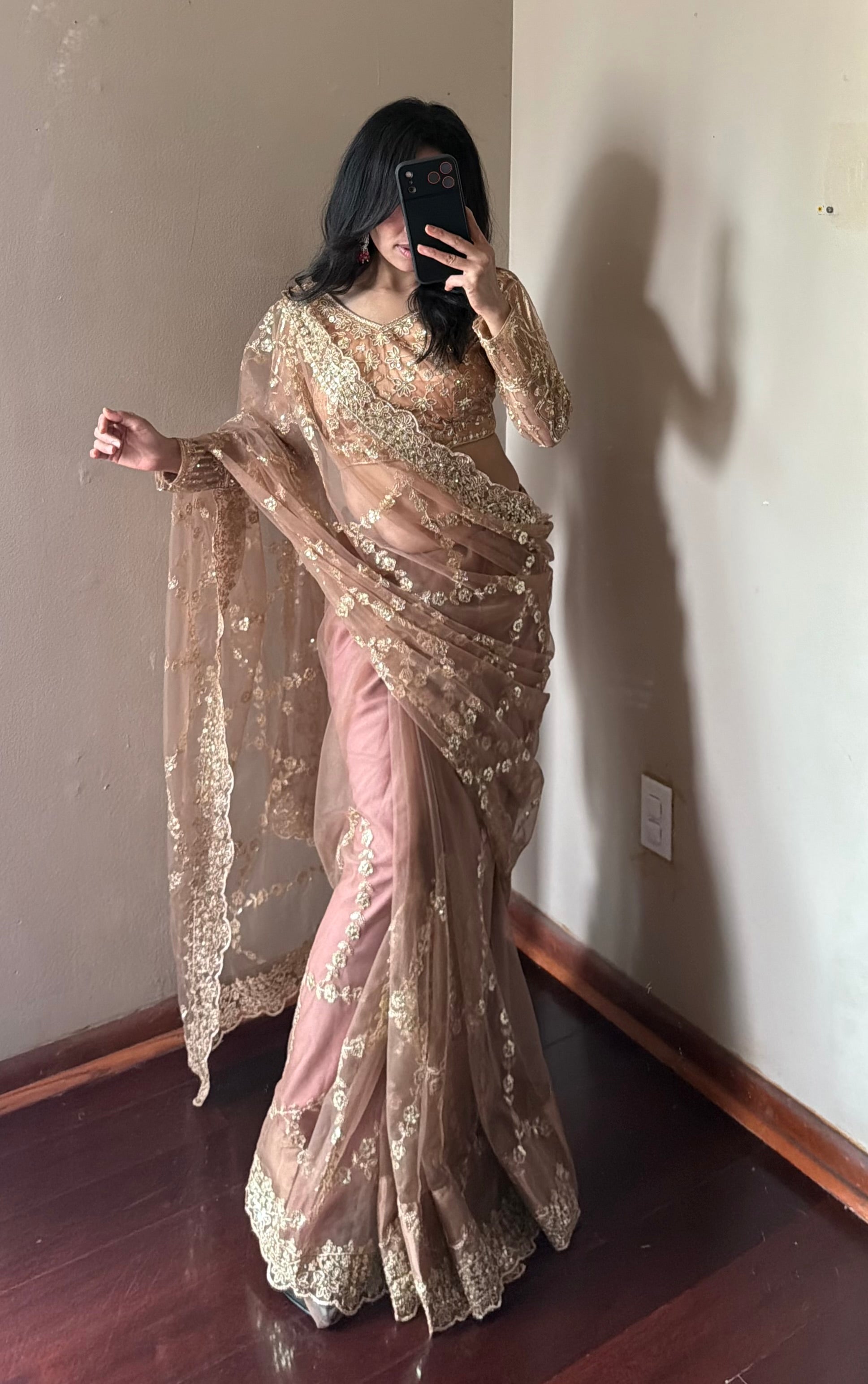 The Gold Saree Set