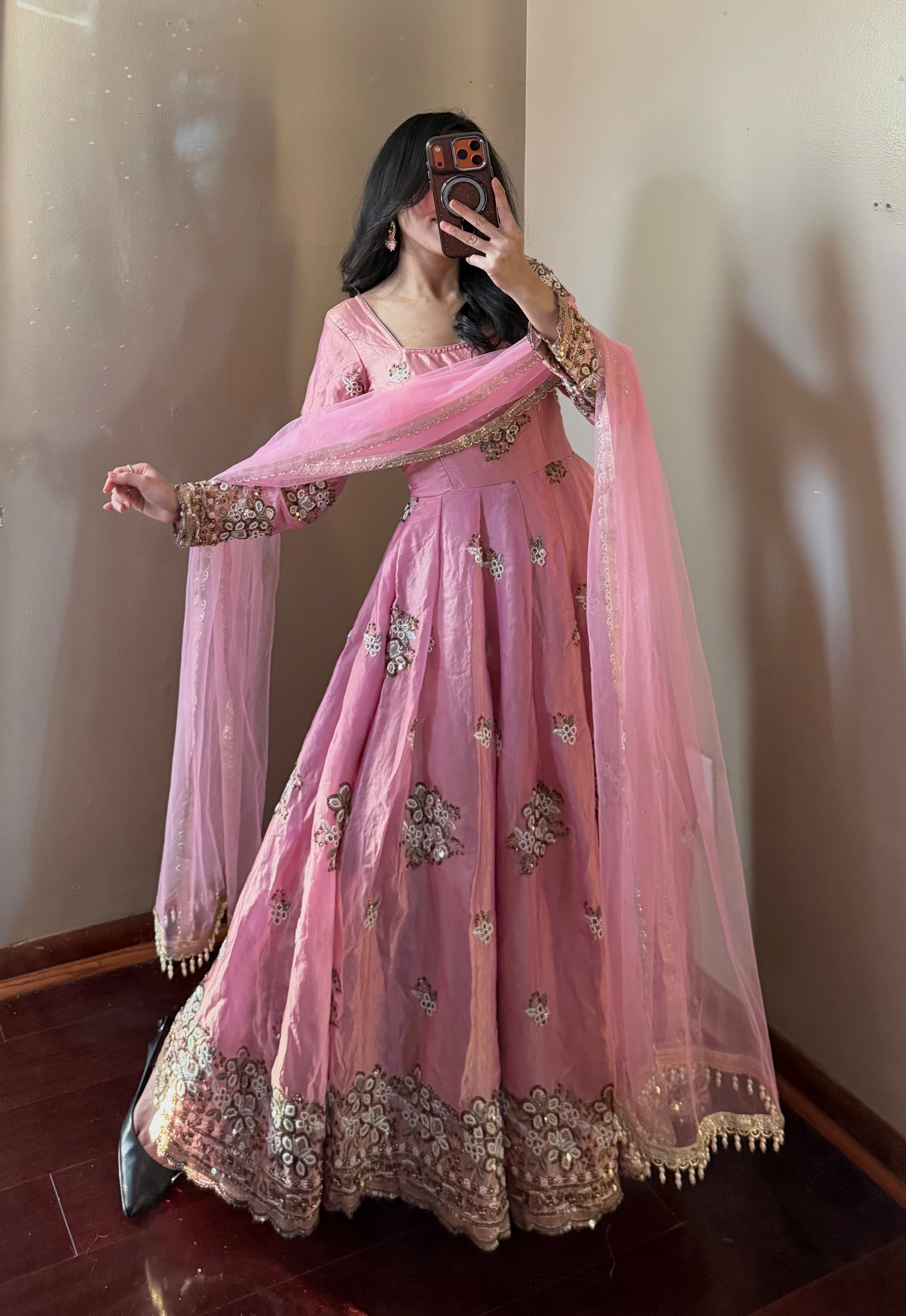 Heavy-work Anarkali Set