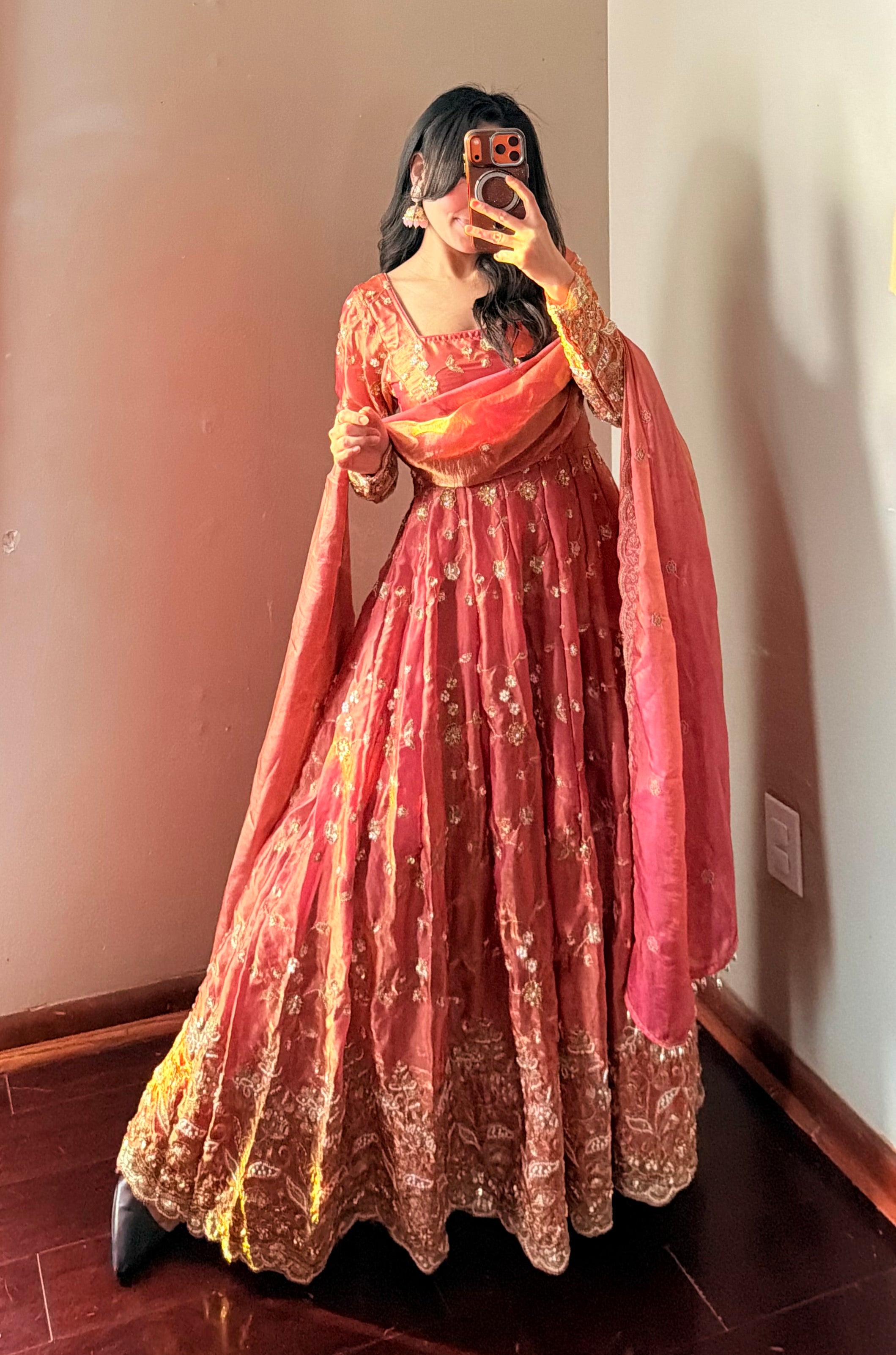 Heavy-work Anarkali Set