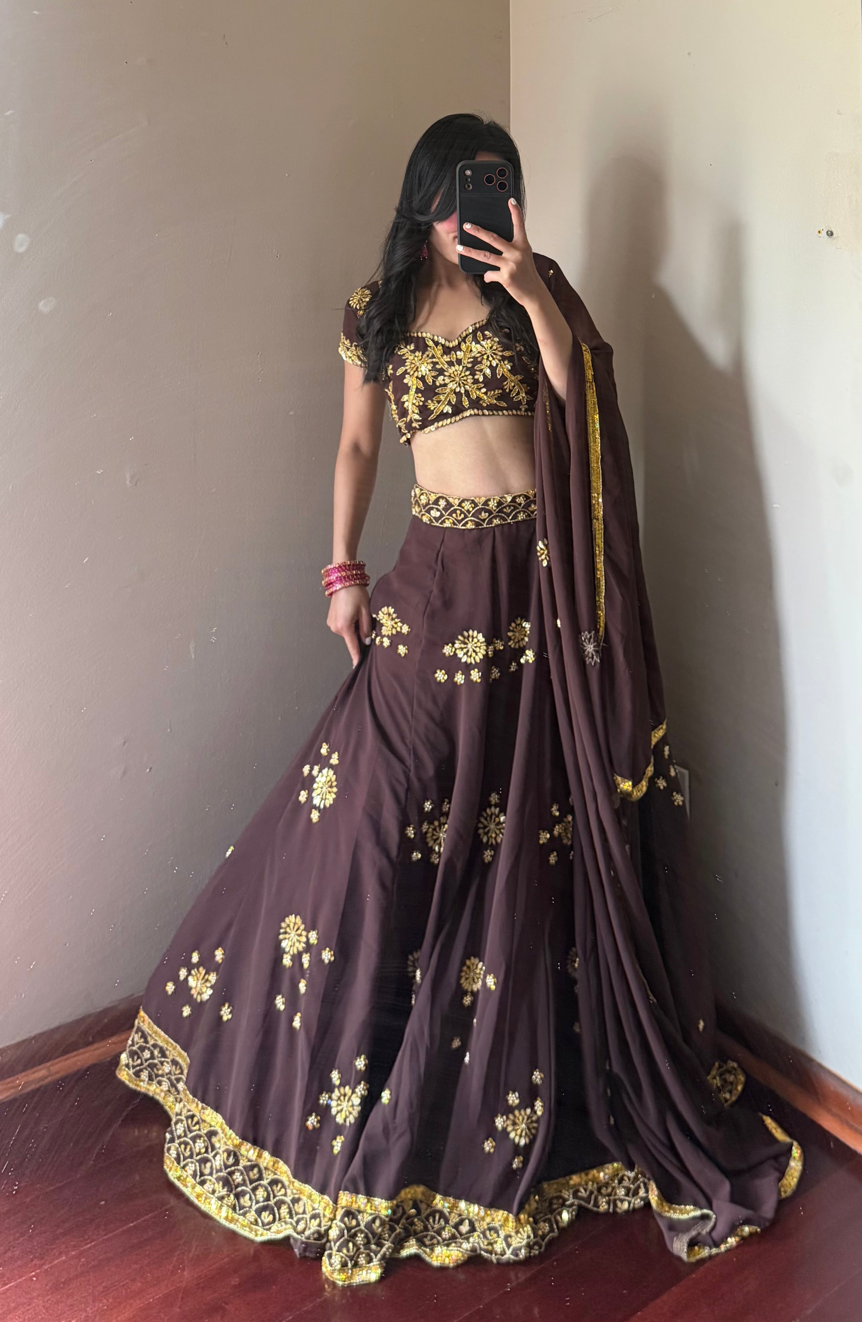 Heavy Handwokr Lehenga Set