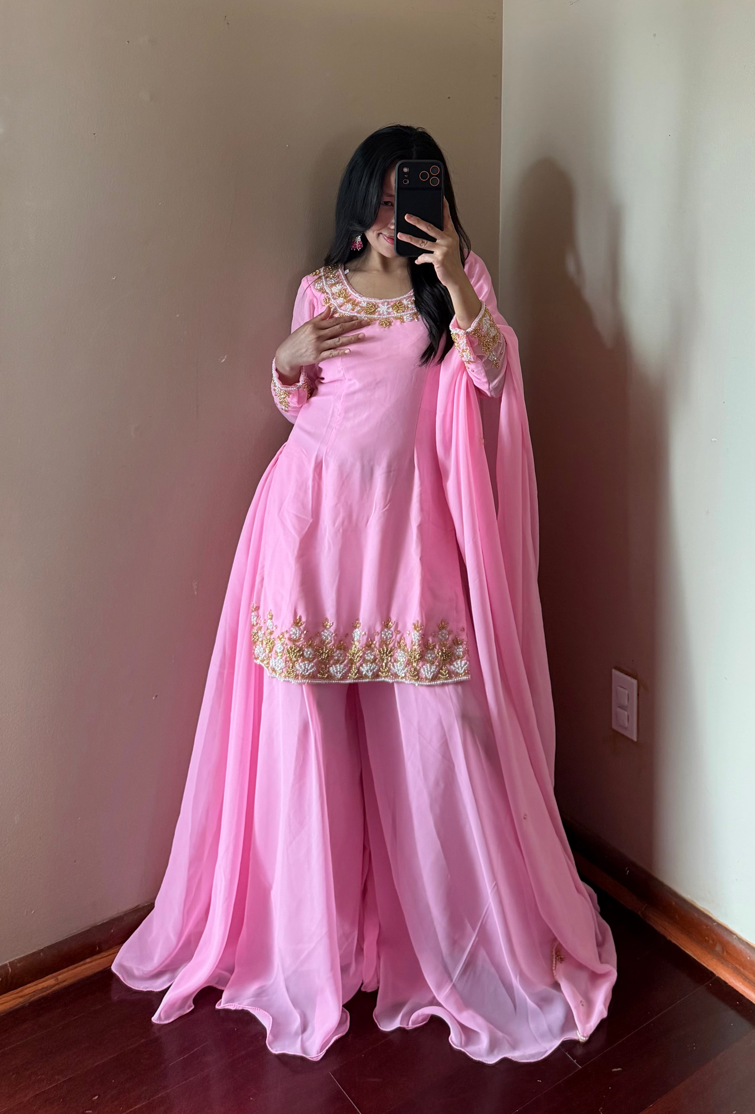 Handwork Sarara kurta Set