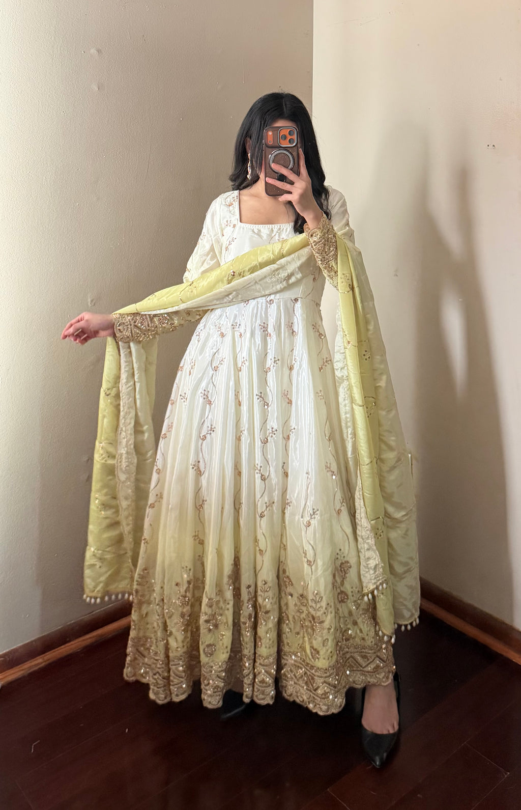 Heavy-work Anarkali suit