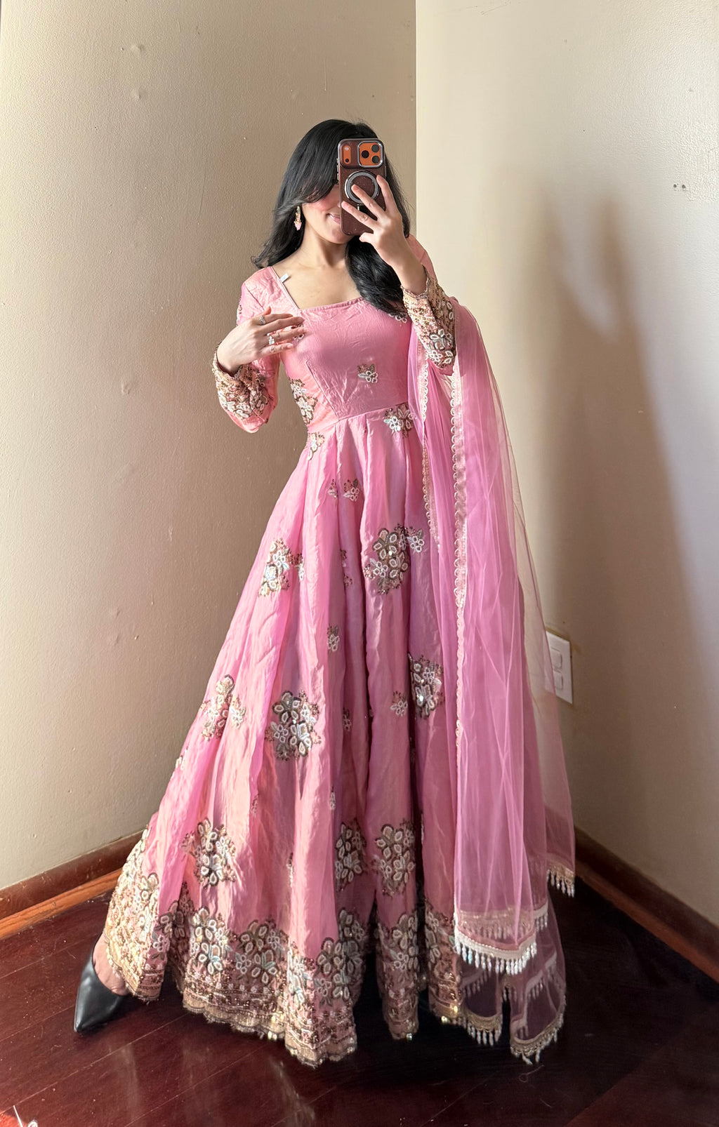 Heavy-work Anarkali Set