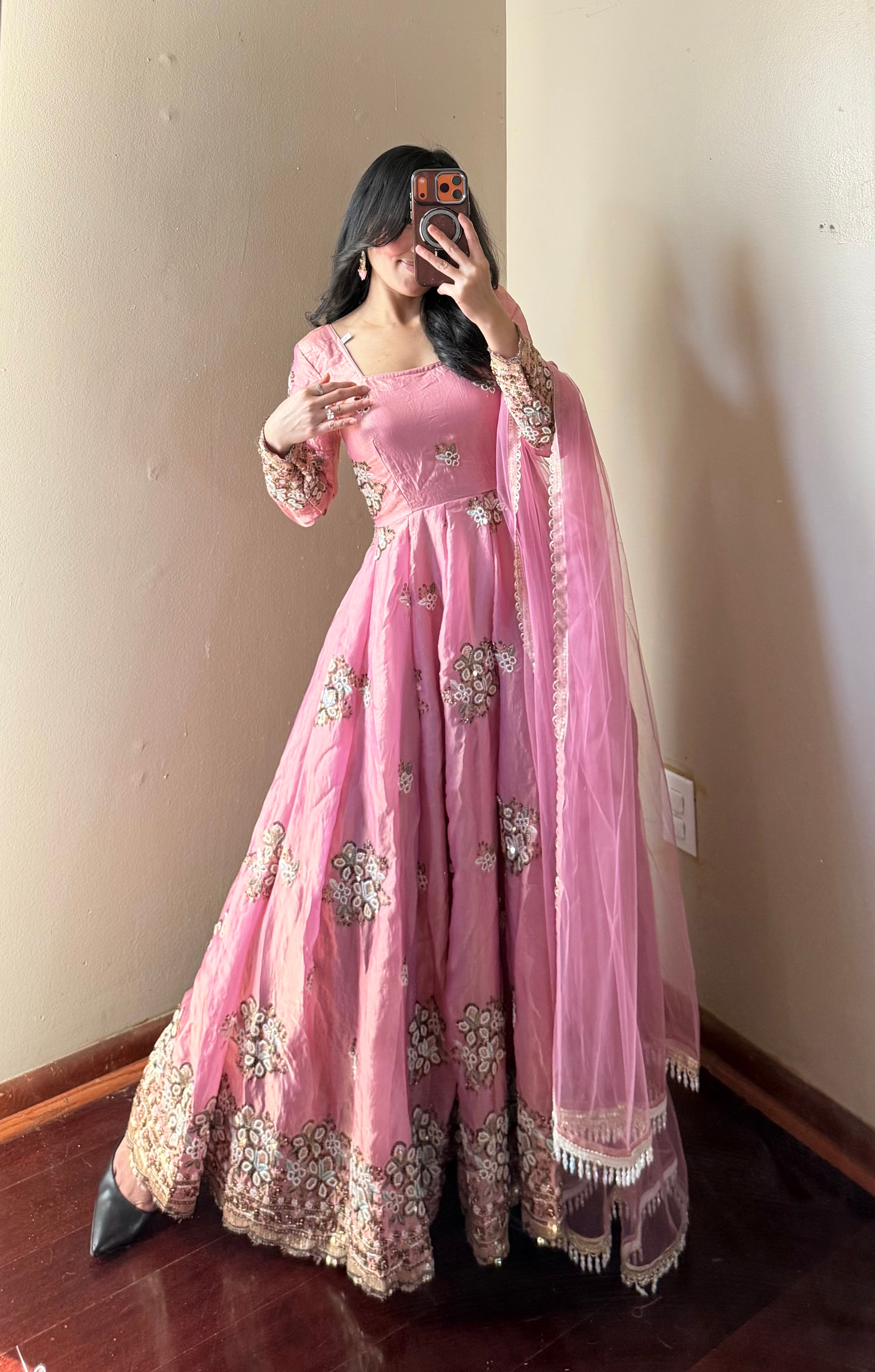 Heavy-work Anarkali Set