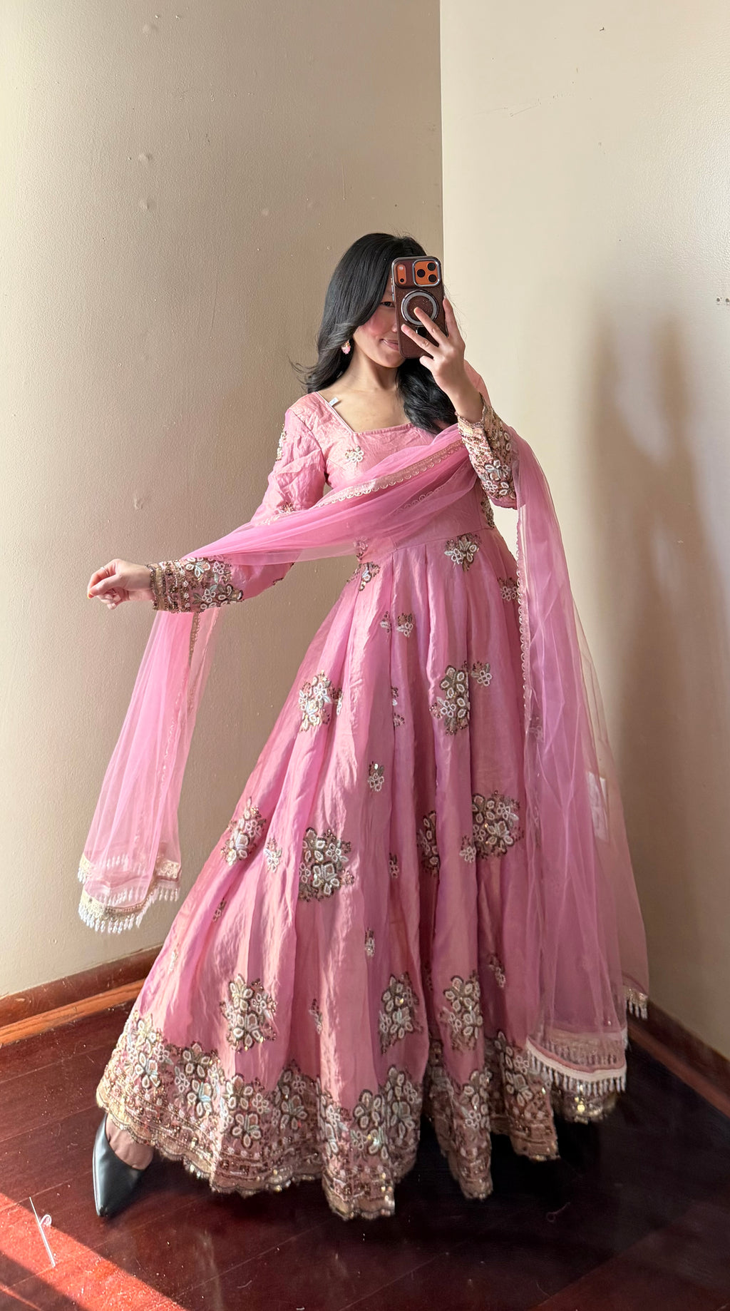 Heavy-work Anarkali Set