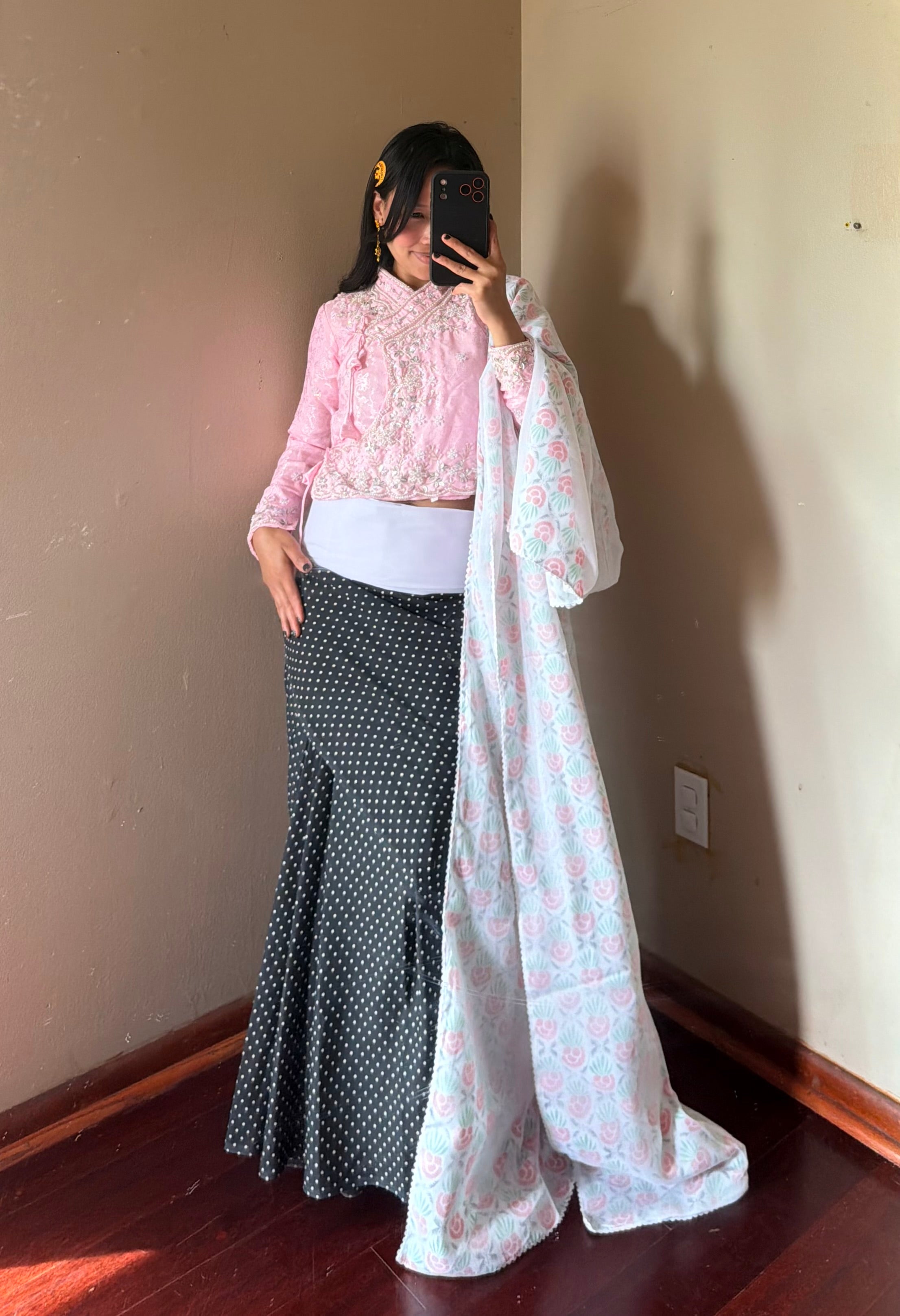 Traditional Fariya Saree set