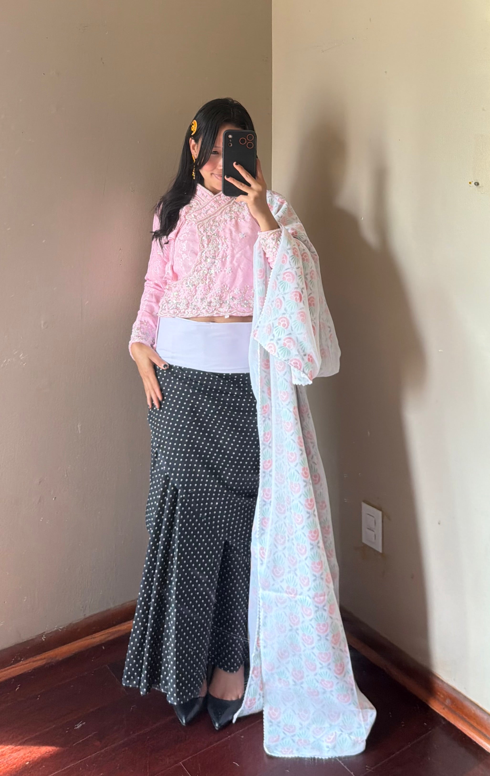 Traditional Fariya Saree set