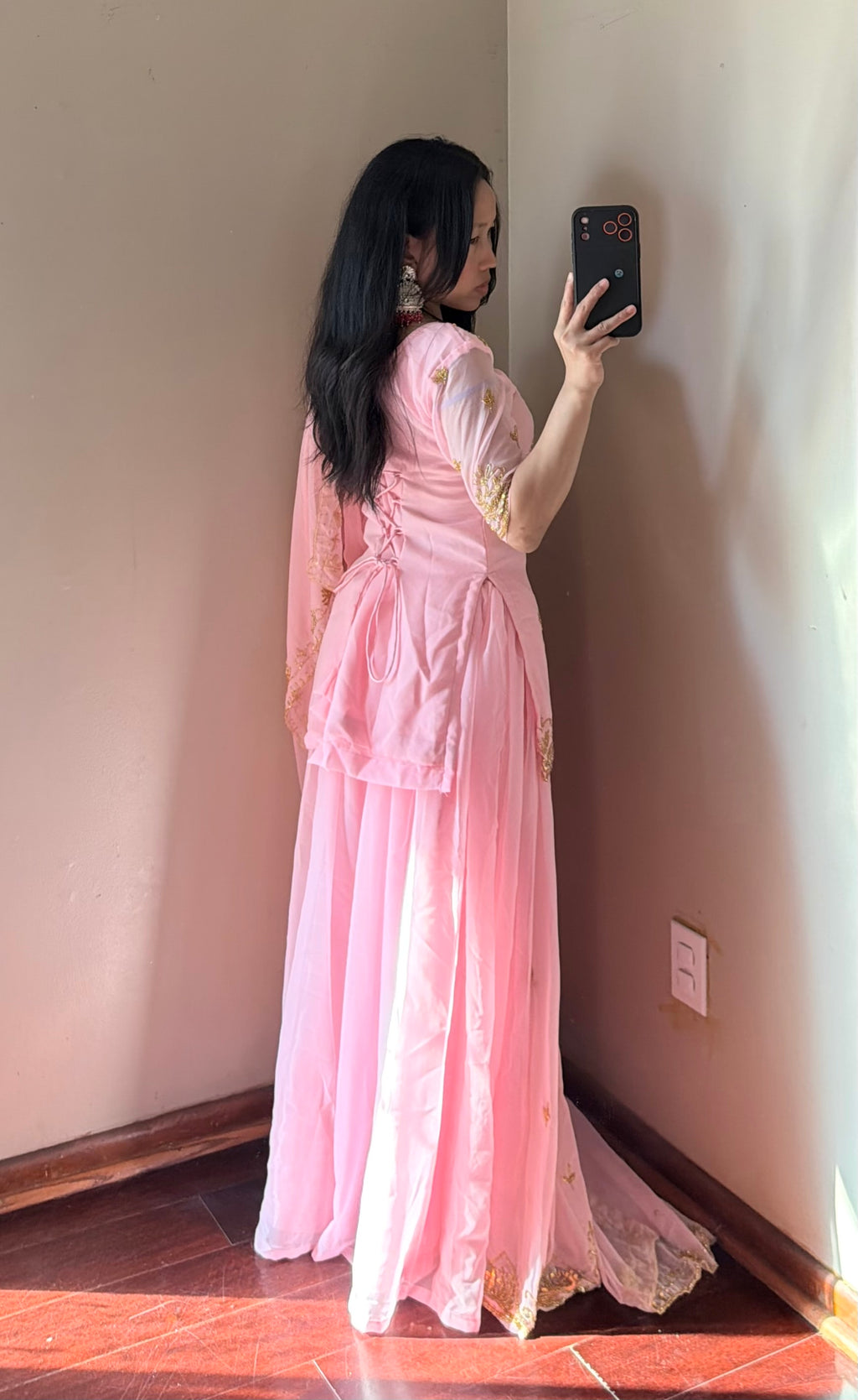 Heavy-Worked Sarara kurta Set