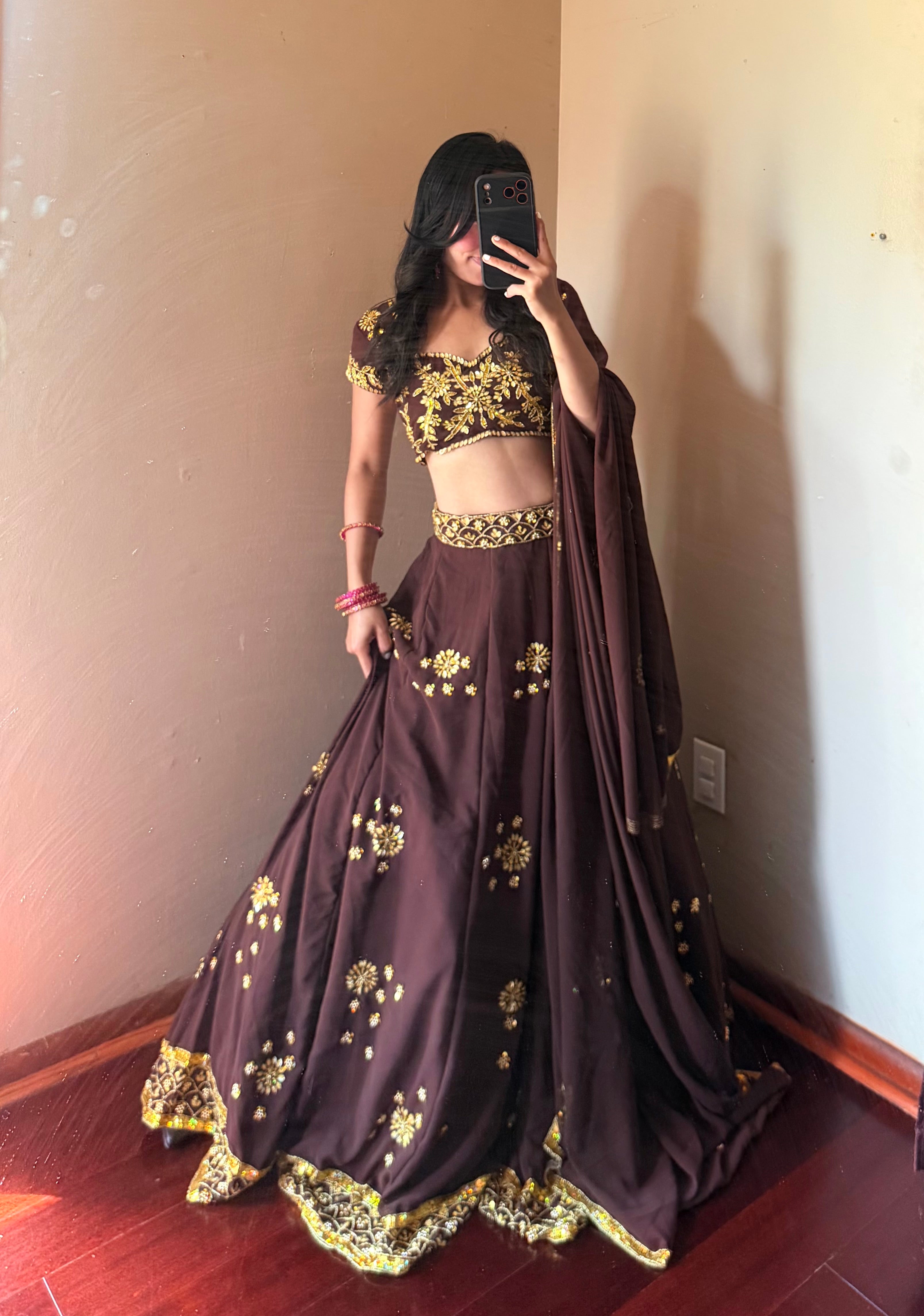 Heavy Handwokr Lehenga Set