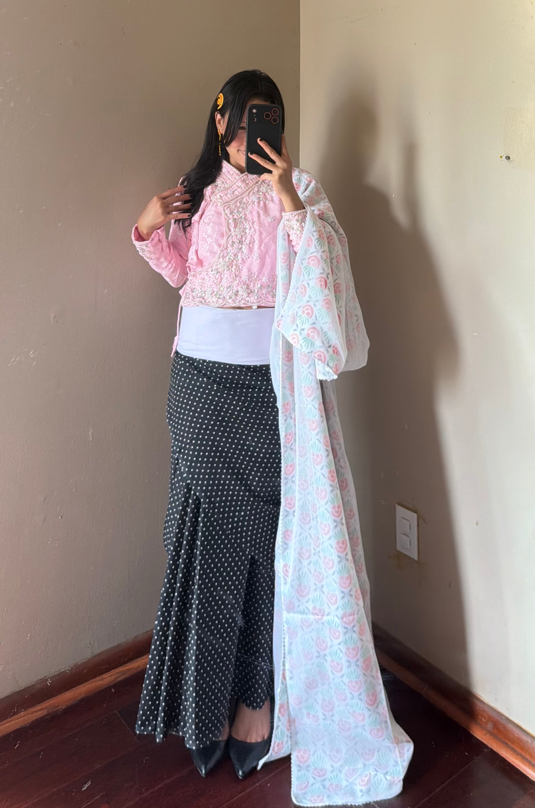 Traditional Fariya Saree set
