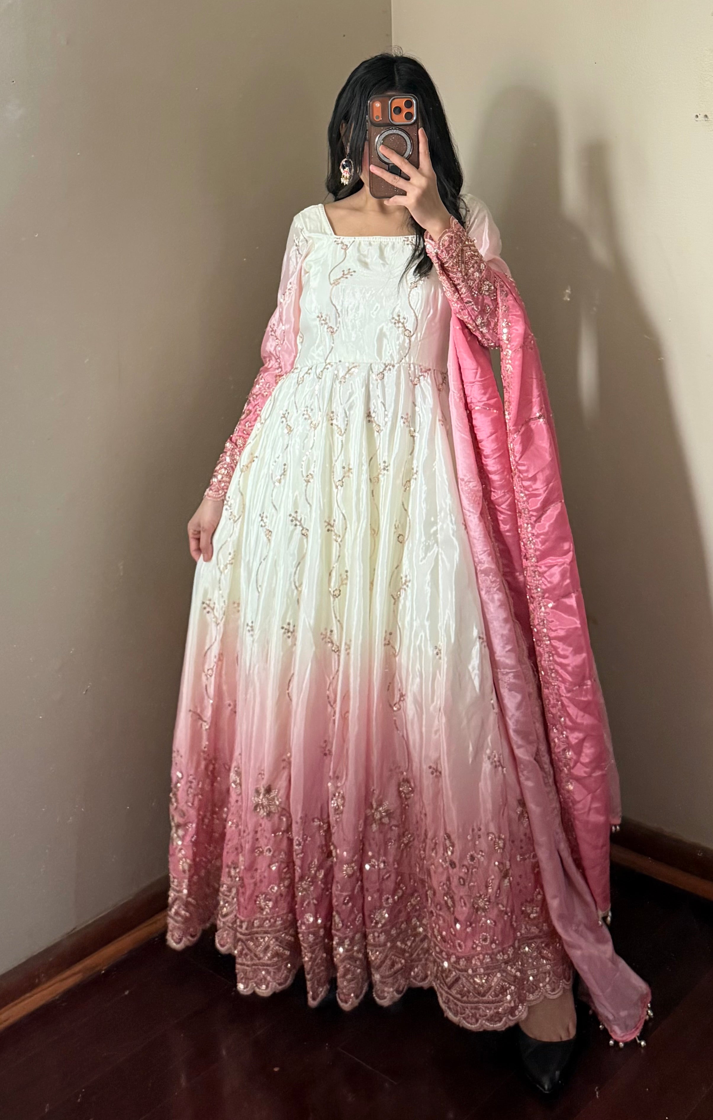 Handwork Anarkali Set