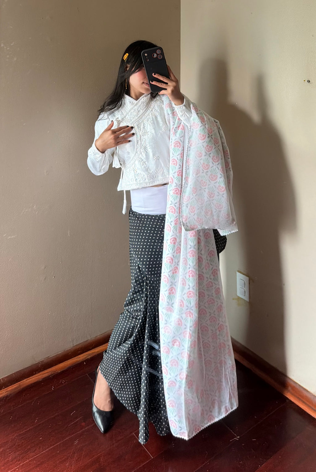 Traditional Fariya Saree set