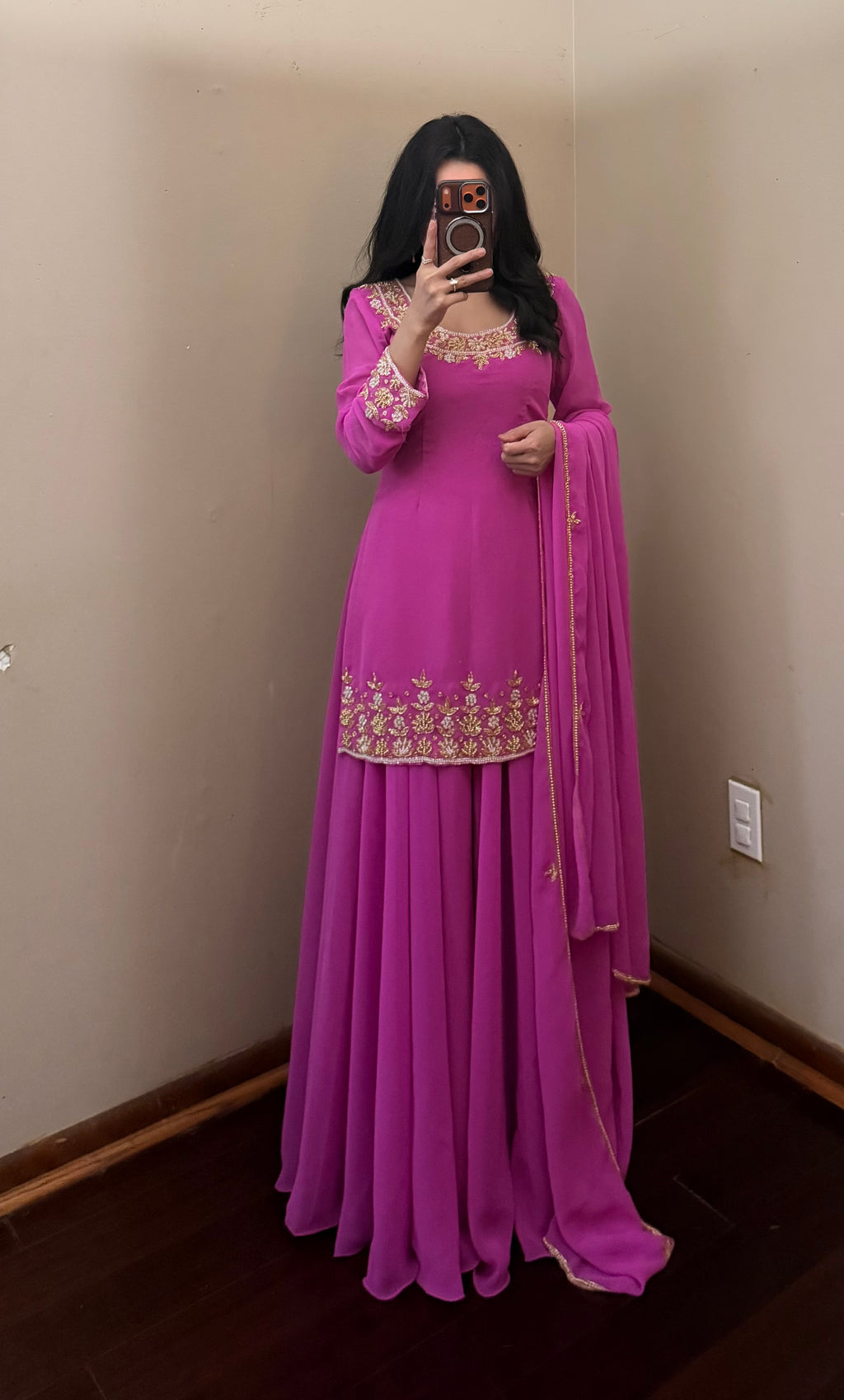 Heavy-Handeork Kurta set