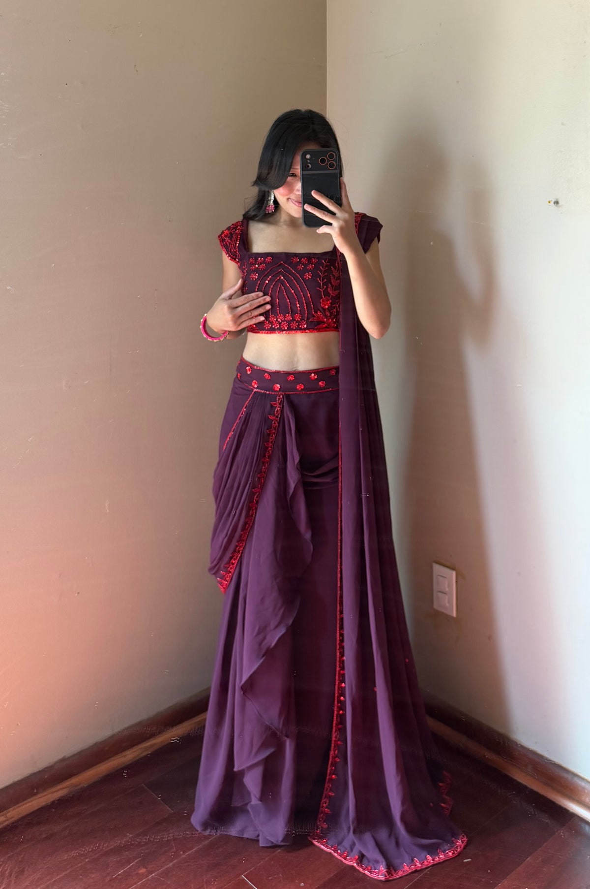 Handwork Saree set