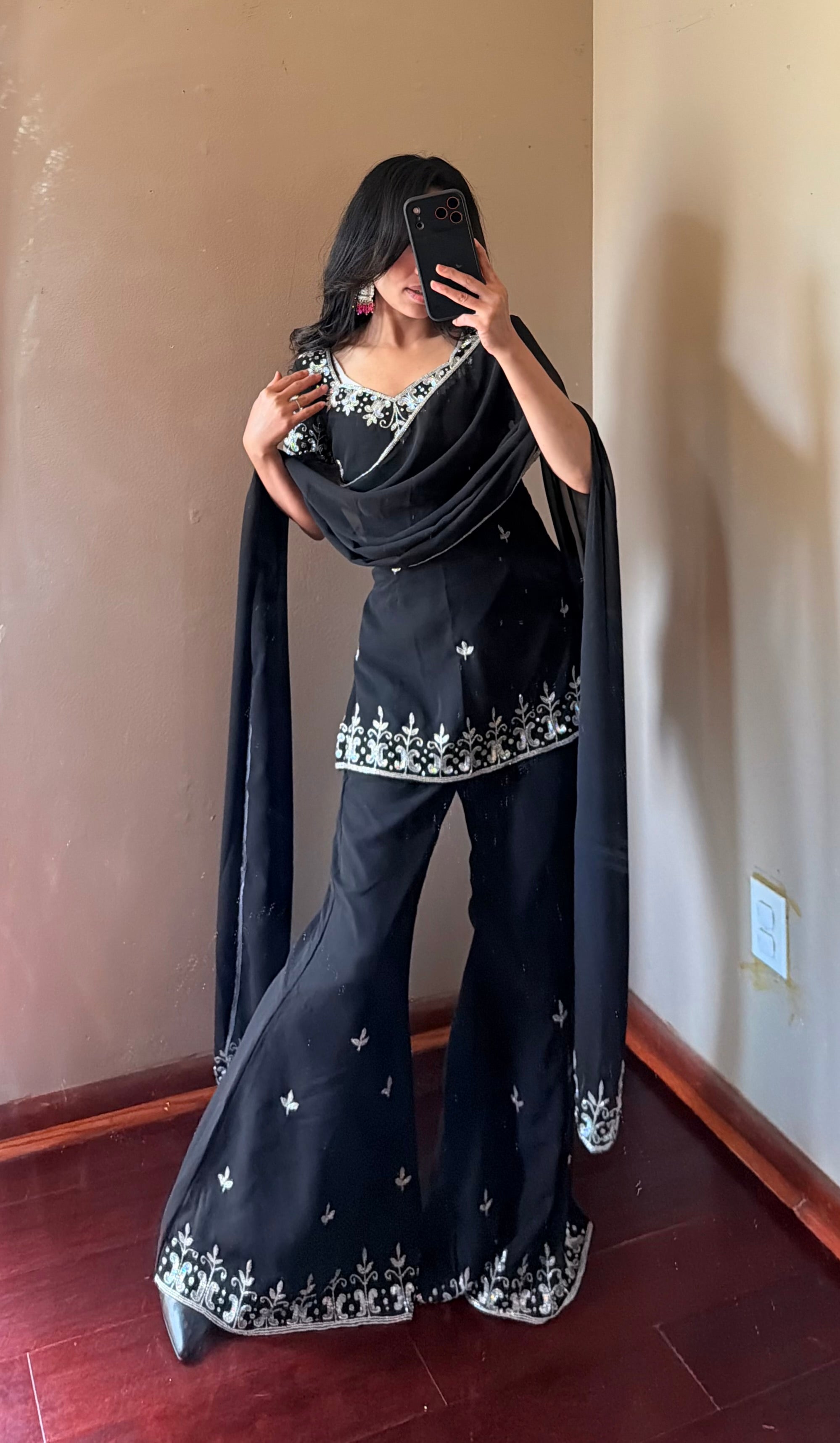 90ns Heavy Handwork Kurta suit