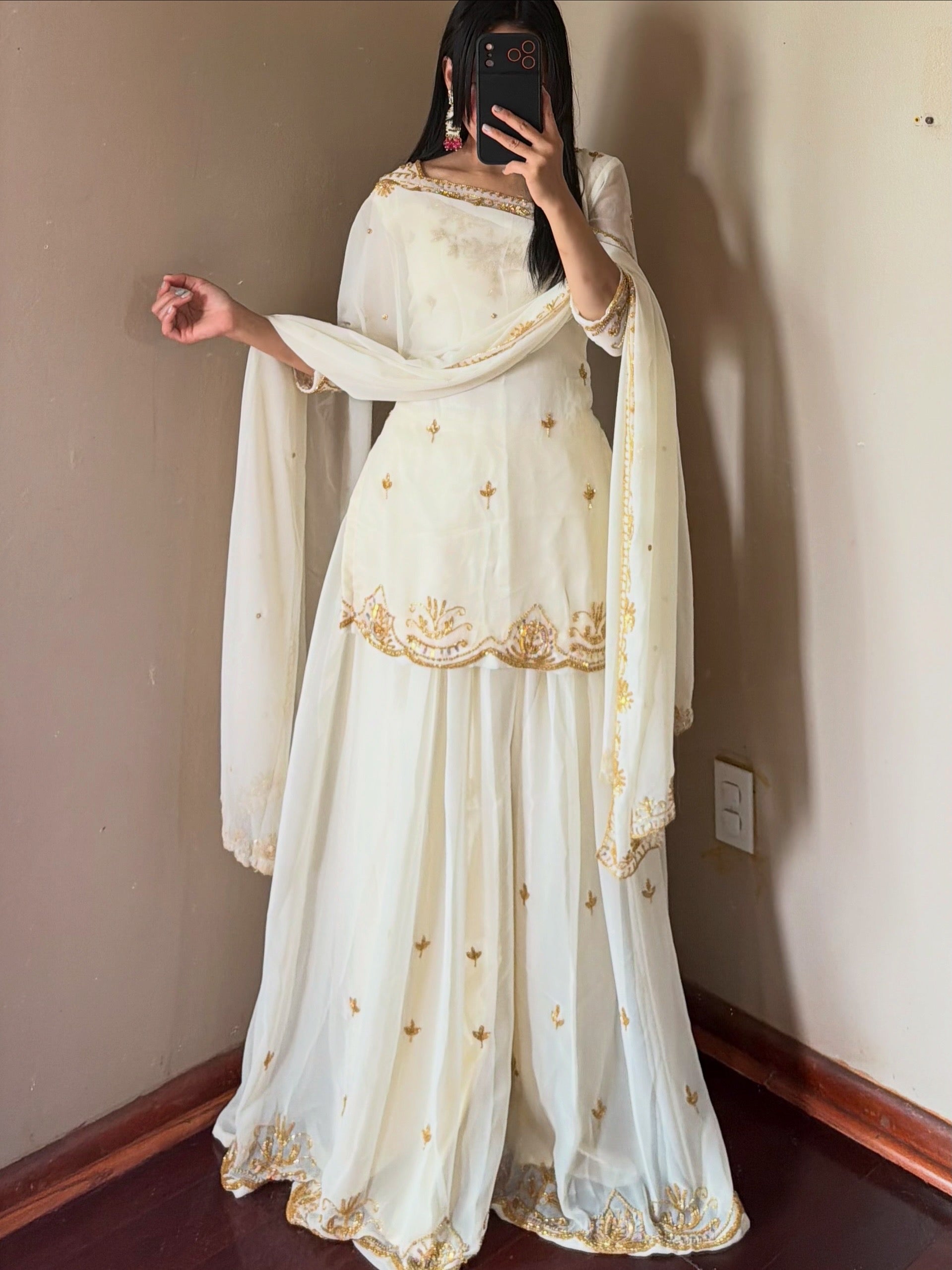Heavy Handwork Kurtha Suit