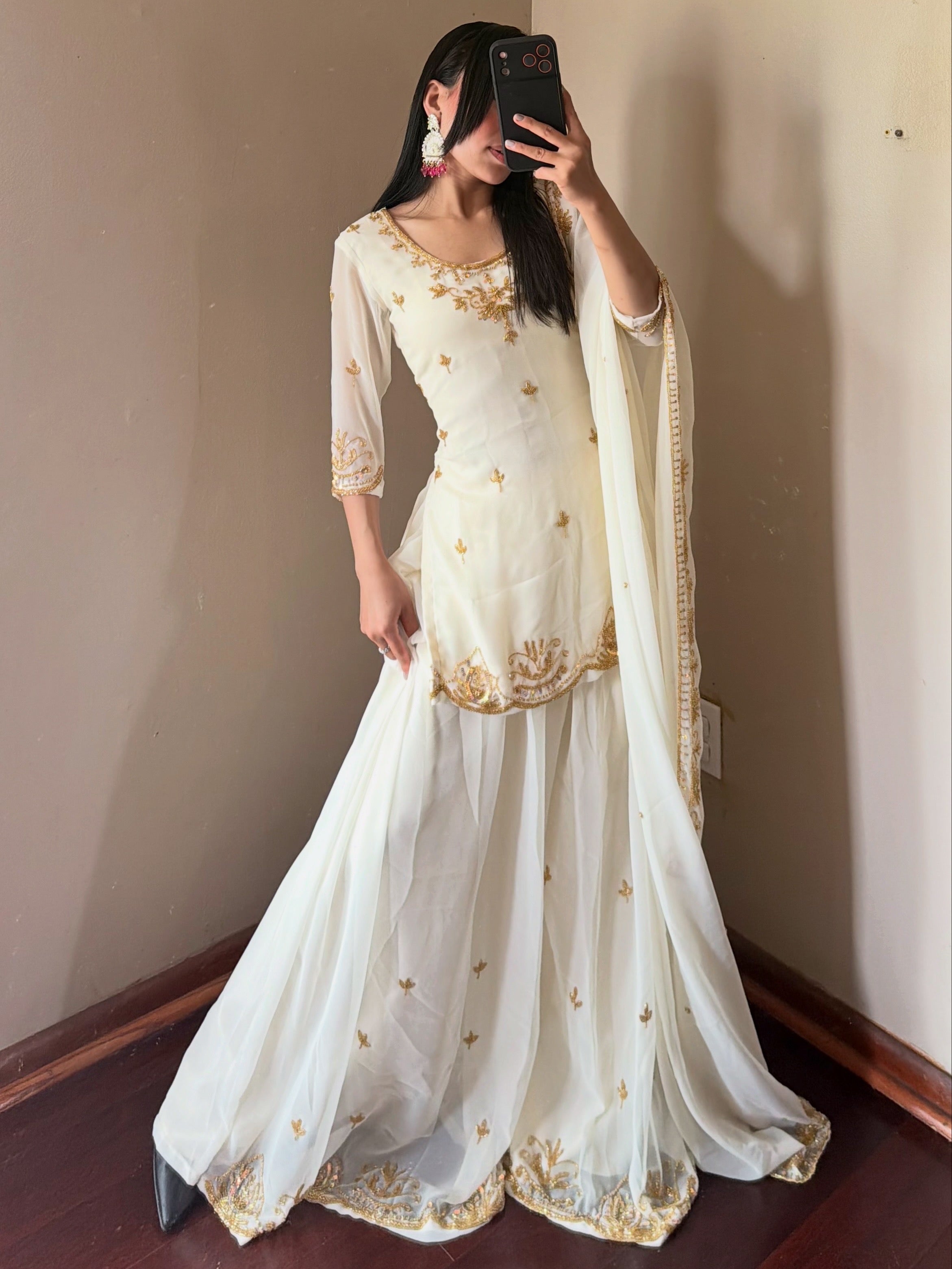 Heavy Handwork Kurtha Suit