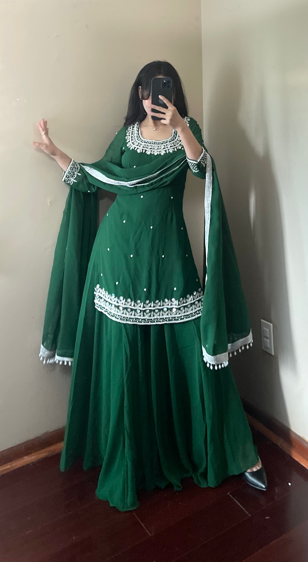 Heavy Handwork Kurta Set image 2