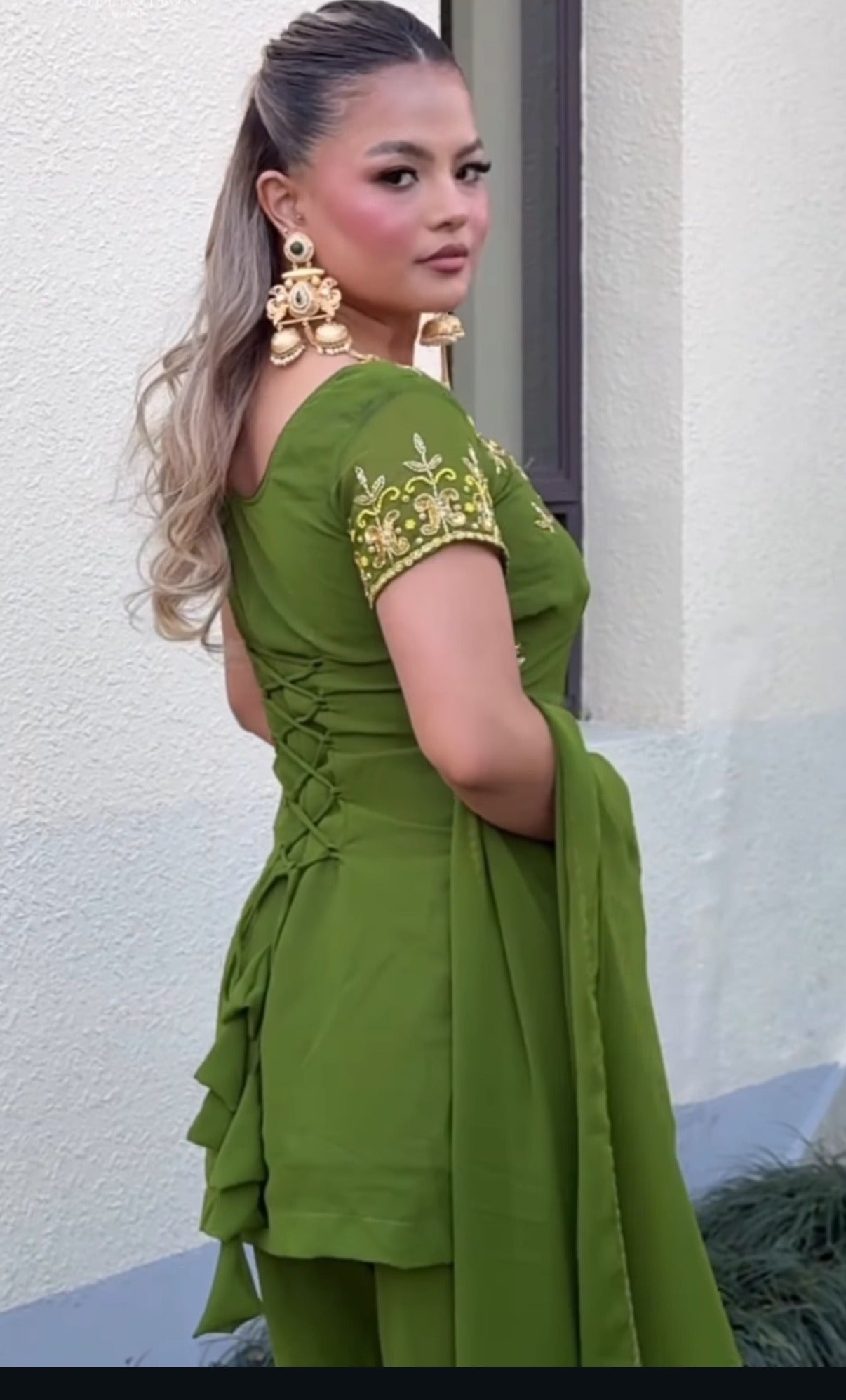 Customer wearing Sisters Collection