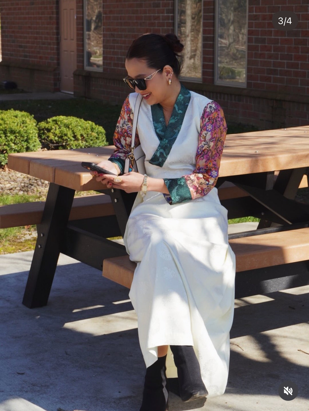 Customer wearing Sisters Collection