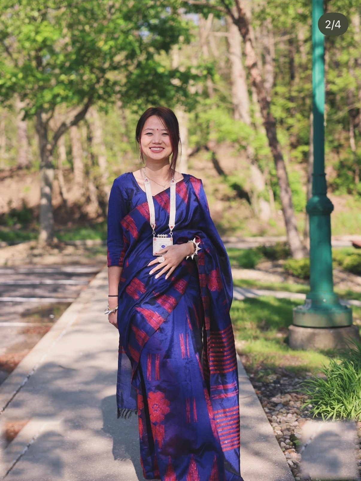 Customer wearing Sisters Collection