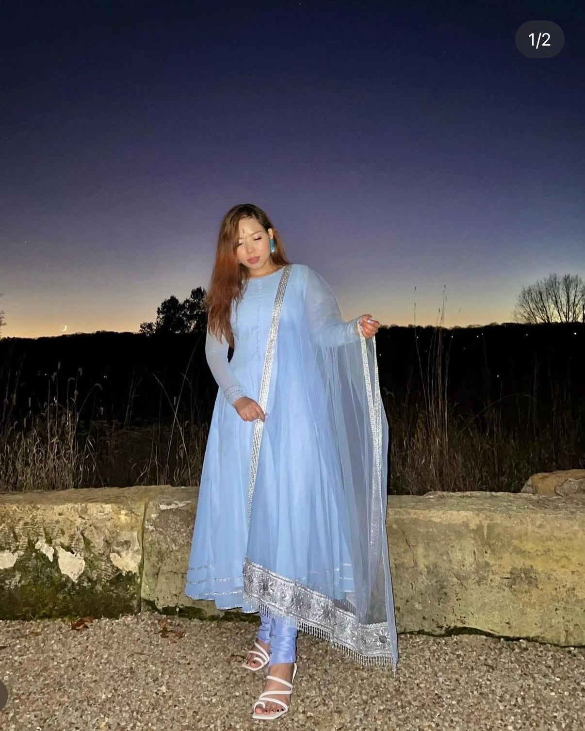 Customer wearing Sisters Collection