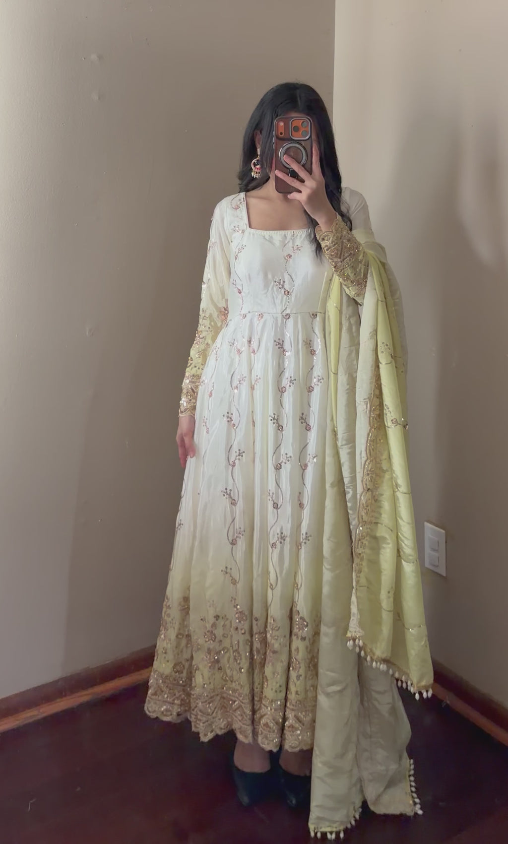 Heavy-work Anarkali suit