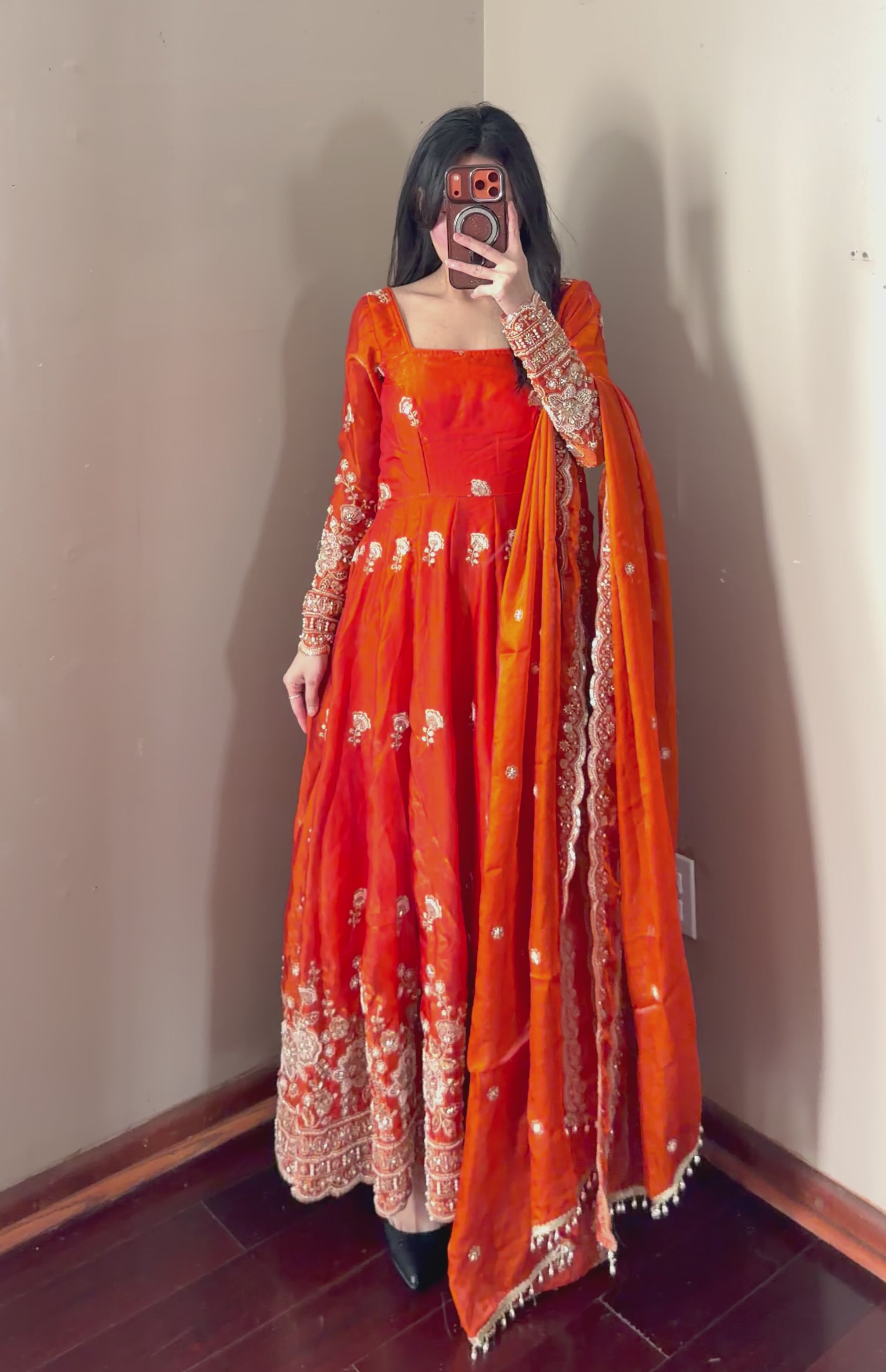 Heavy-work Anarkali Set