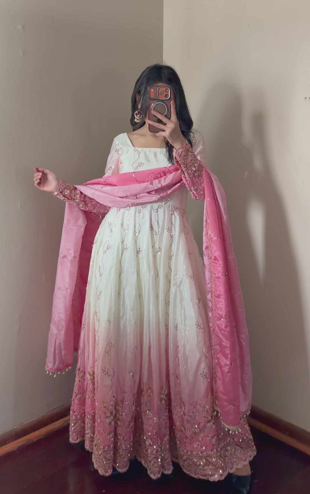 Handwork Anarkali Set