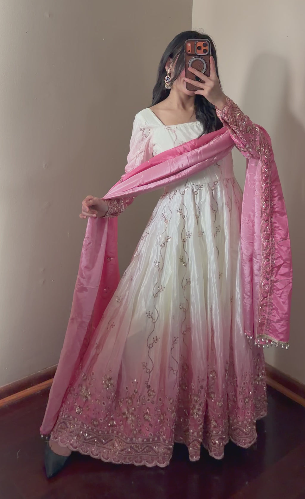 Handwork Anarkali Set