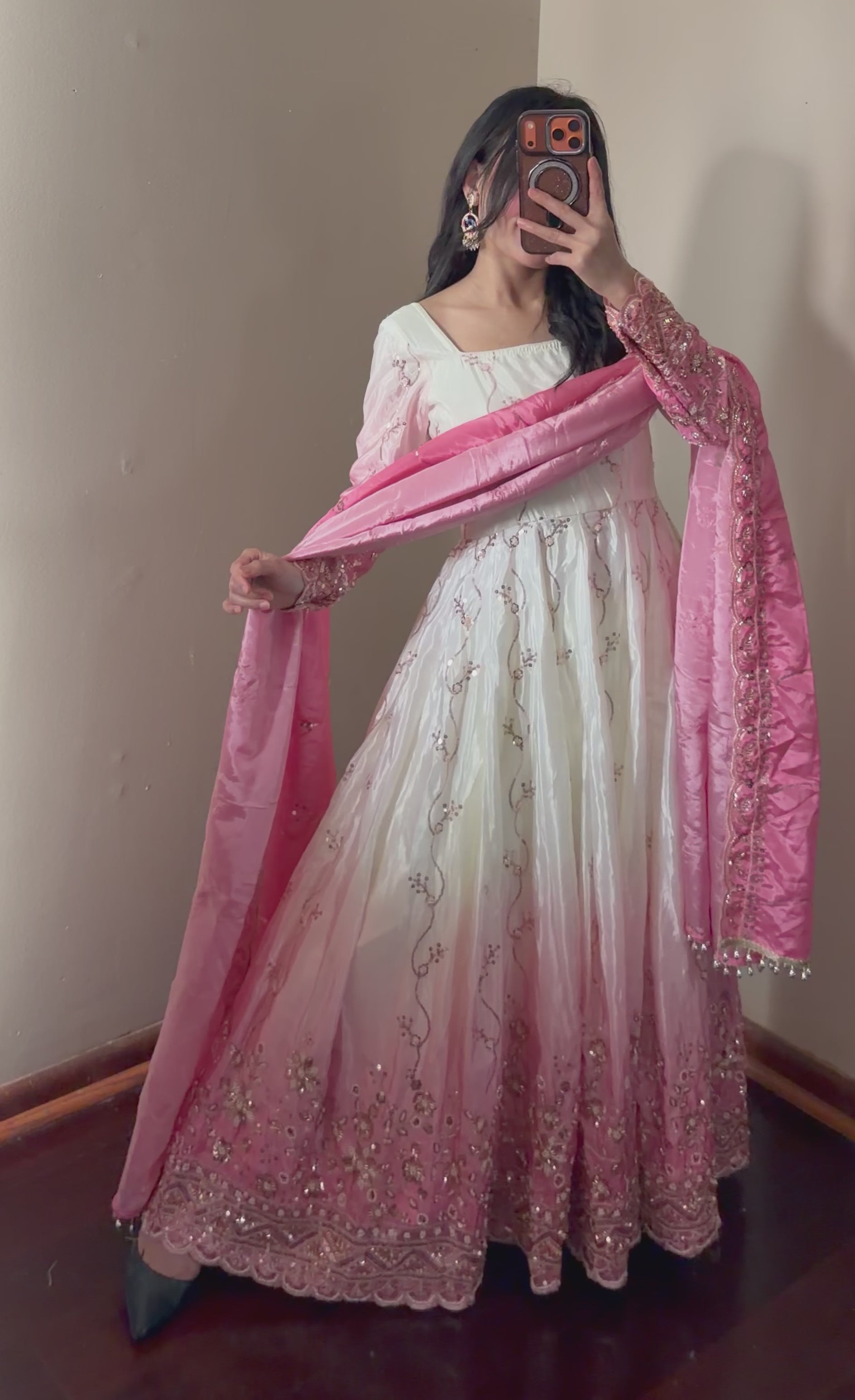 Handwork Anarkali Set