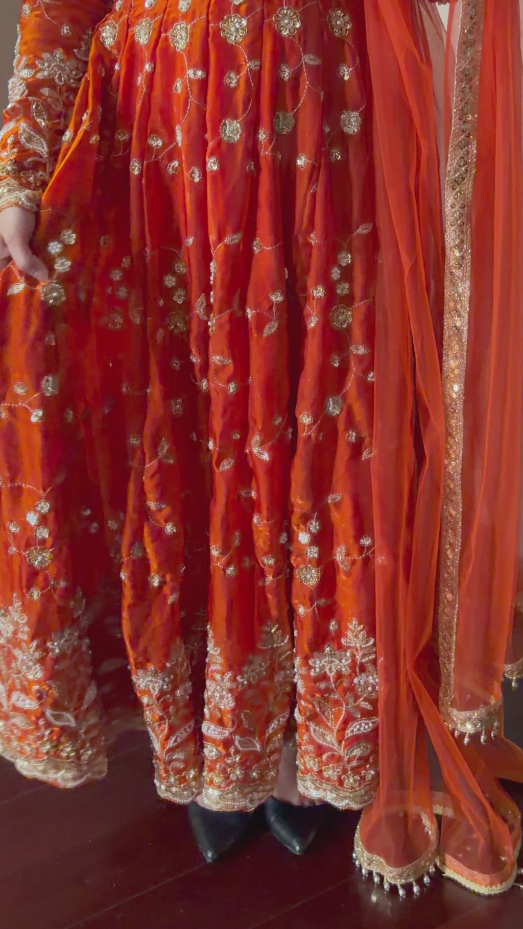 Heavy-worked Anarkali Set